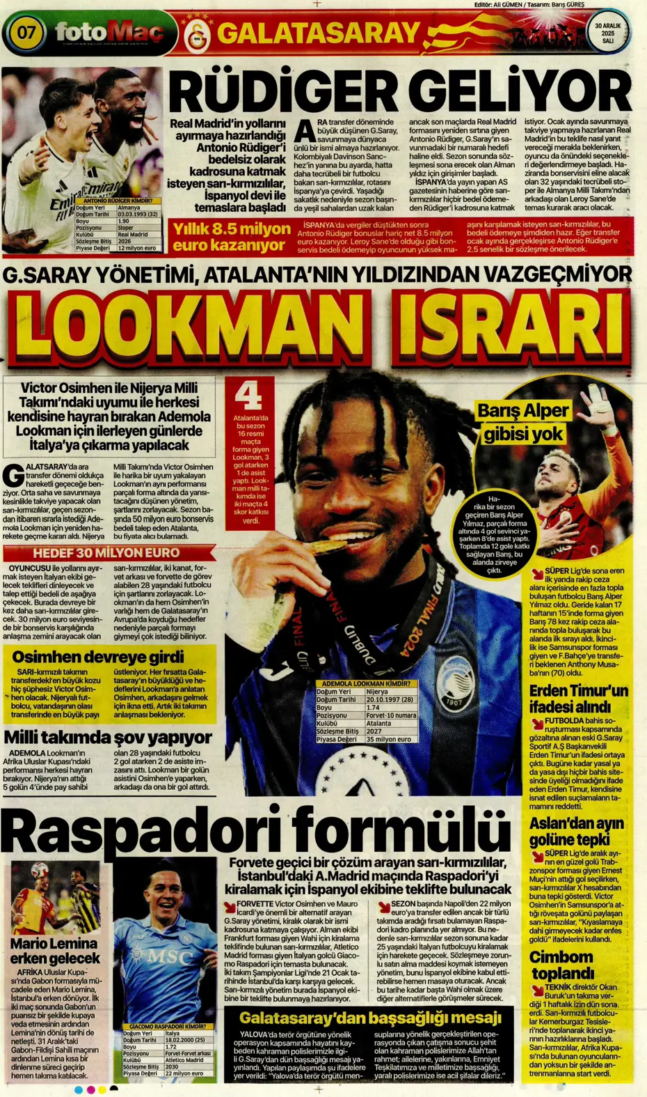 "Marco Asensio için çok çarpıcı iddia" | Sporun manşetleri - 18