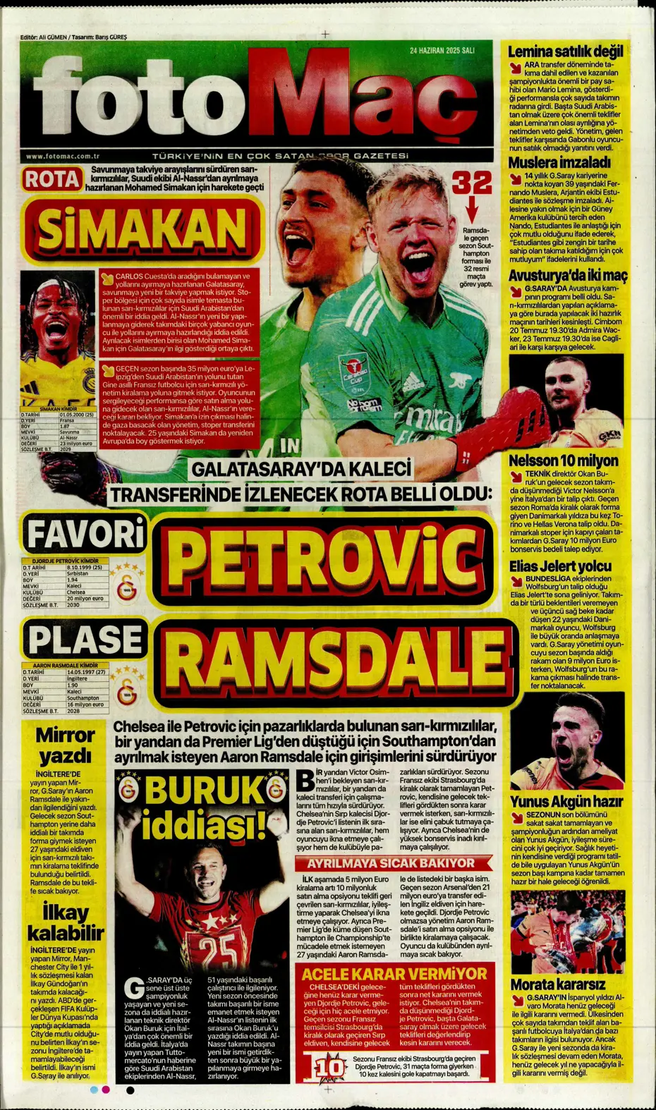 "Victor Osimhen'de son 16 gün" | Sporun manşetleri - 20