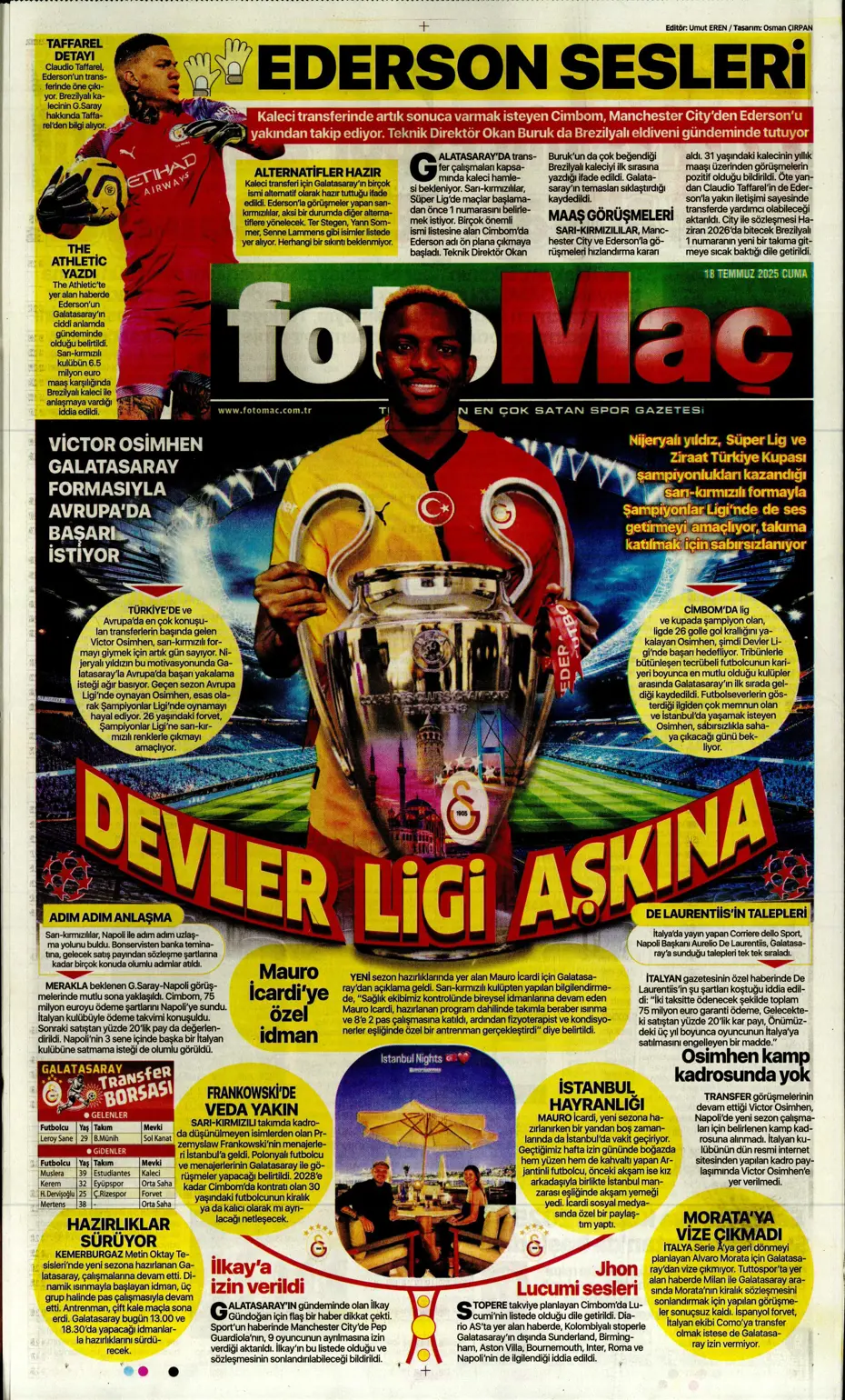 "Fenerbahçe'ye En-Nesyri piyangosu" | Sporun manşetleri - 19