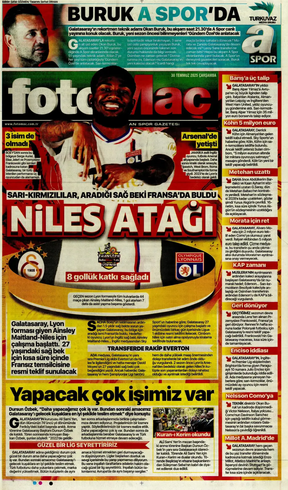 "Beşiktaş'ta Sergen Yalçın ve Mancini bombası" | Sporun manşetleri - 17