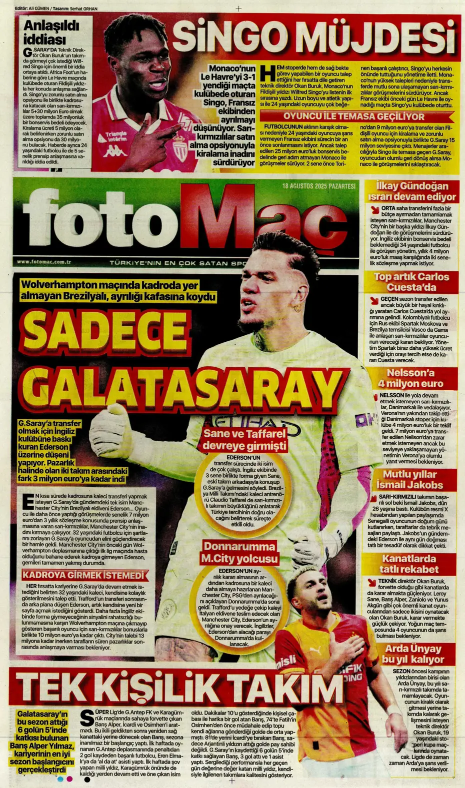 "Galatasaray'dan Antony bombası" | Sporun manşetleri - 21