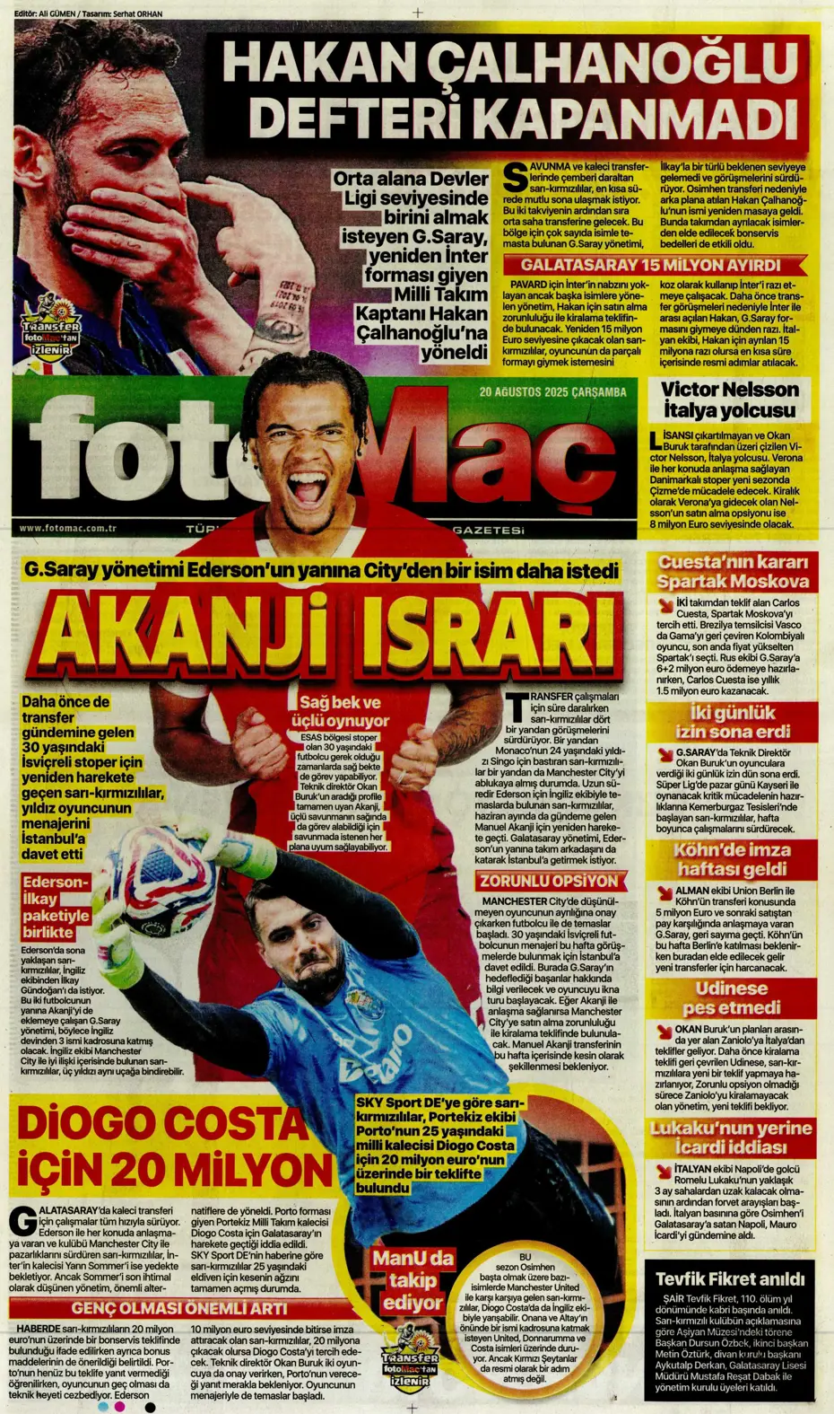 "Fenerbahçe'den Nene sonrası bir transfer daha" | Sporun manşetleri - 20