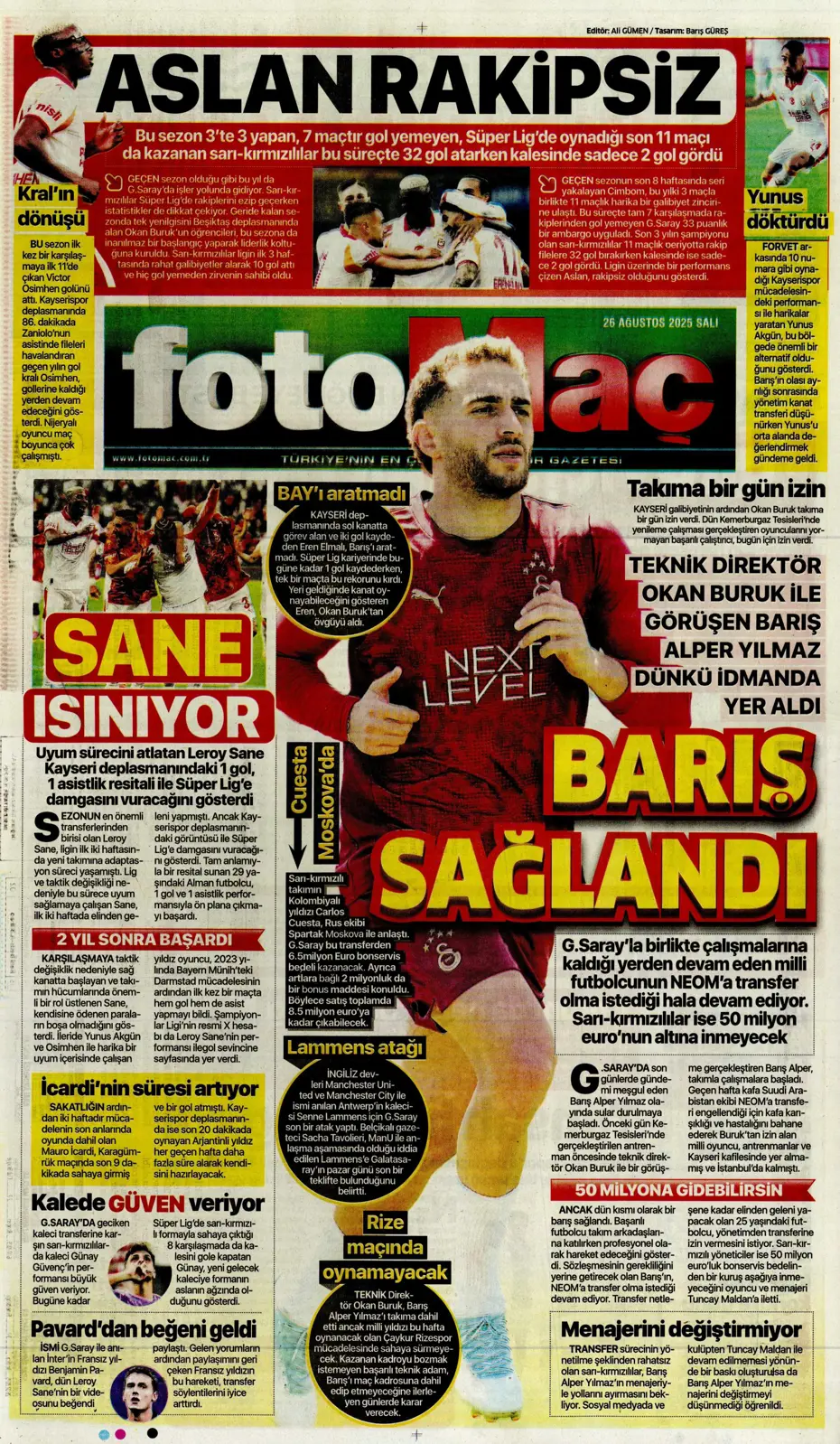 "Fenerbahçe, Zinchenko'yu bitiriyor" | Sporun manşetleri - 21