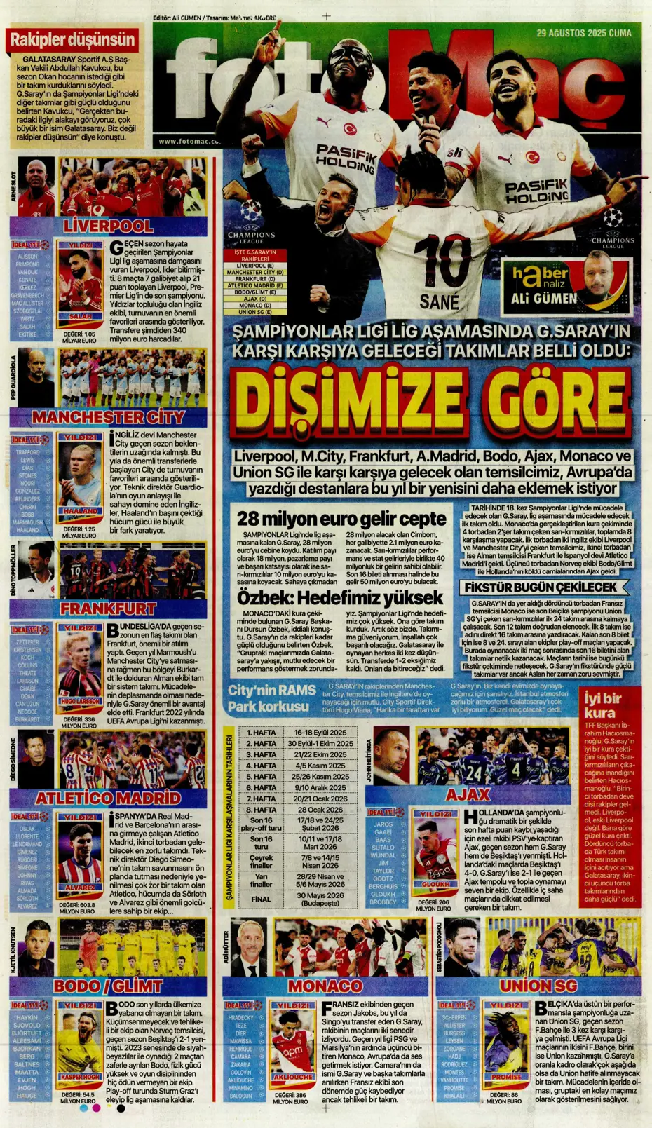 "Avrupa da gitti Solskjaer de" | Sporun manşetleri - 20