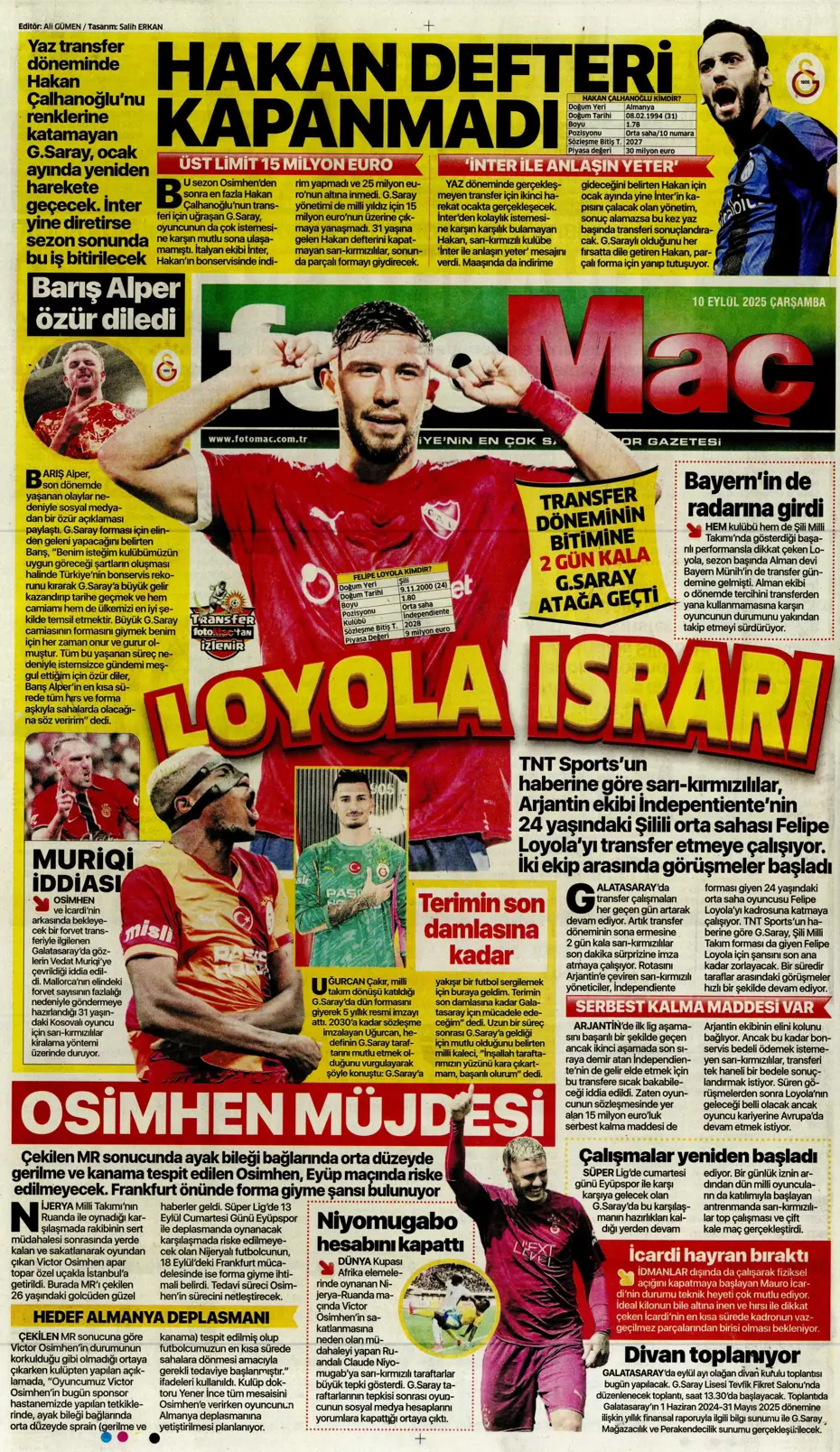 "Mühendislik harikası Domenico Tedesco" | Sporun manşetleri - 13