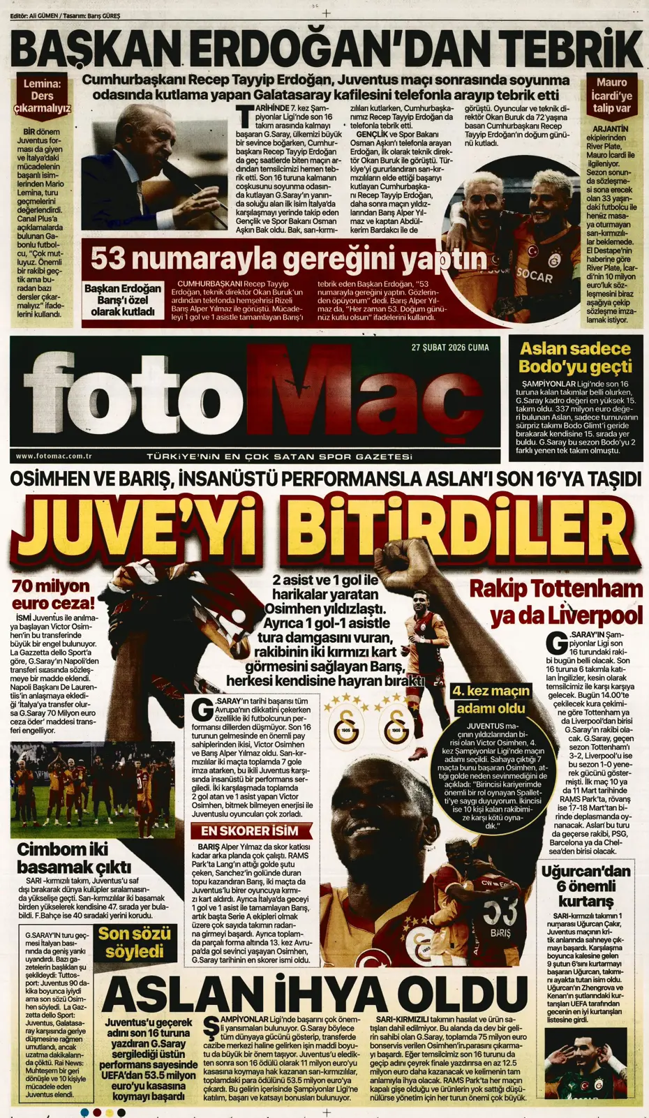 "Osimhen için müthiş iddia!" | Sporun manşetleri - 24 "Osimhen için müthiş iddia!" | Sporun manşetleri - 24