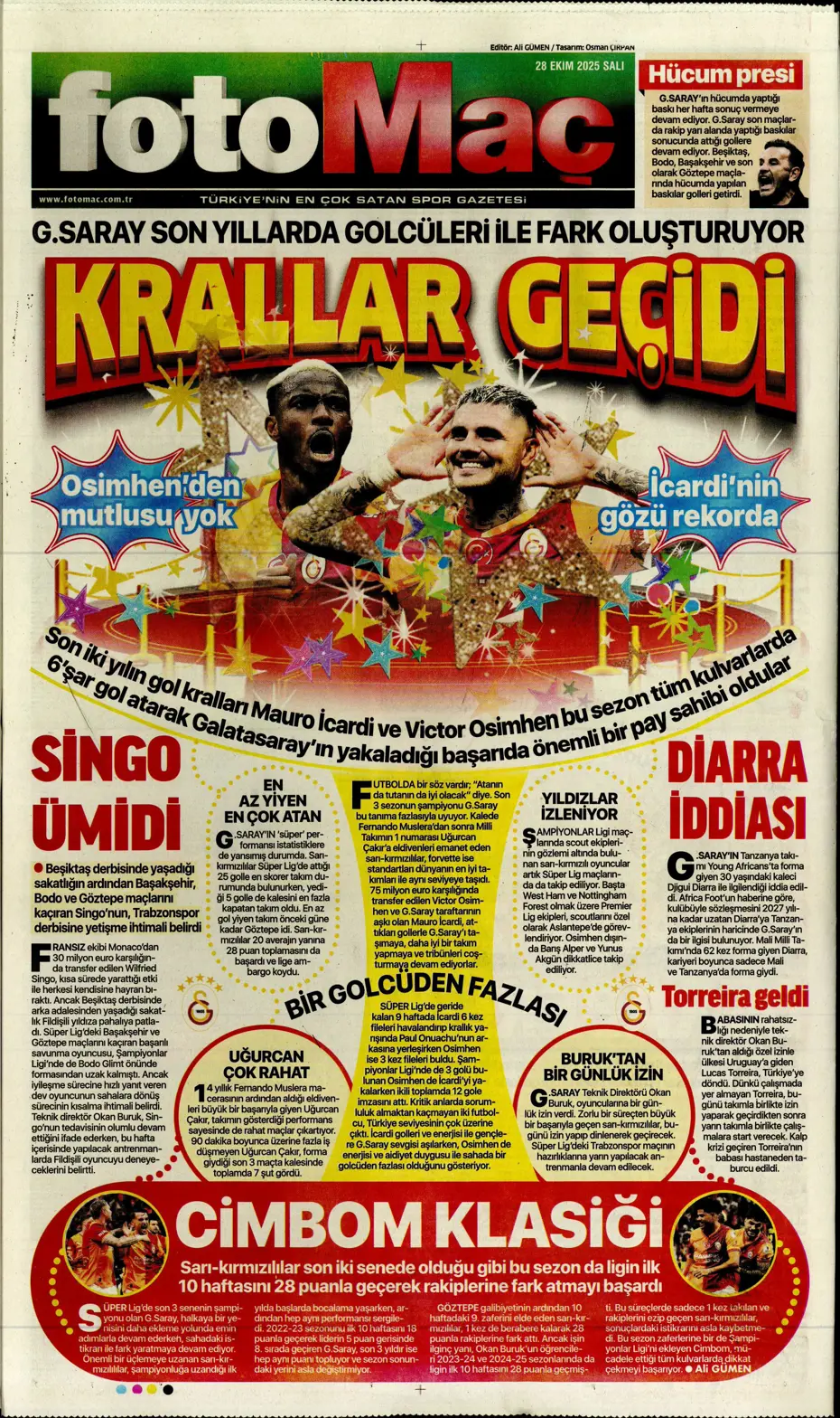 "Galatasaray'dan ocakta 2 bomba transfer" | Sporun manşetleri - 22 "Galatasaray'dan ocakta 2 bomba transfer" | Sporun manşetleri - 22