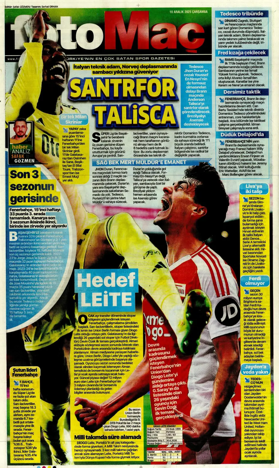 "Galatasaray 10 saniyede yıkıldı" | Sporun manşetleri - 16