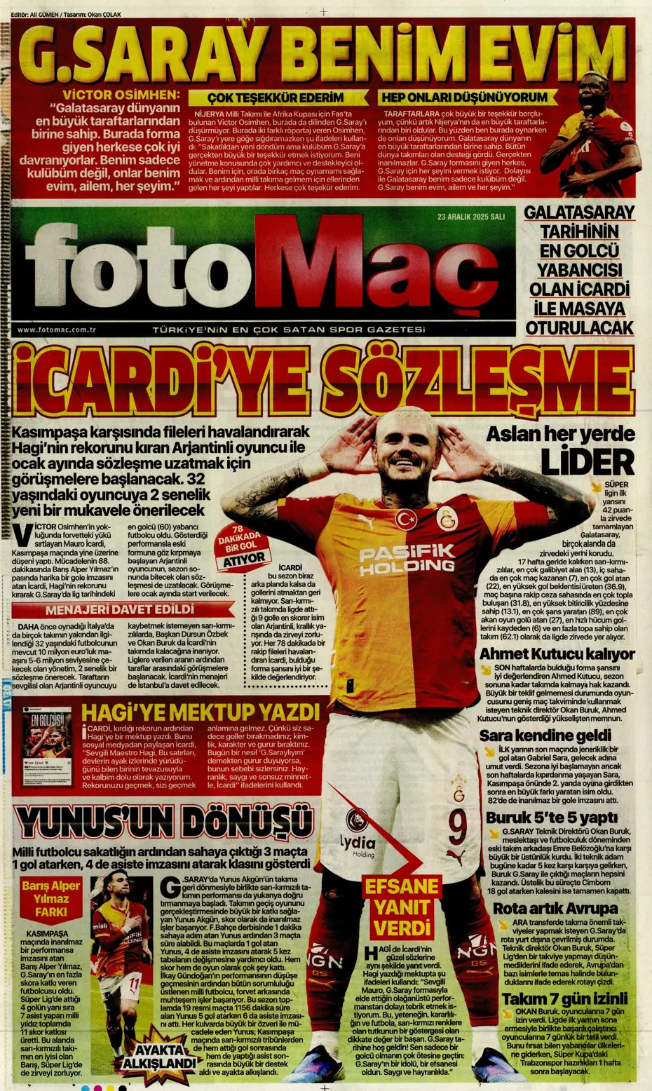 "Fenerbahçe'den Talisca'yla ilgili son karar çıktı" | Sporun manşetleri - 7 "Fenerbahçe'den Talisca'yla ilgili son karar çıktı" | Sporun manşetleri - 7