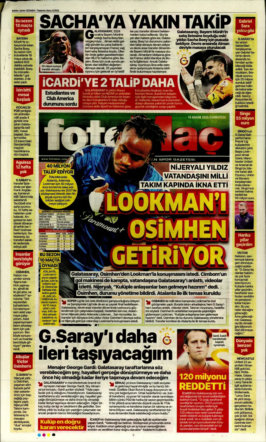 "İşte Fener'in Lewandowski için planı" | Sporun manşetleri - 25