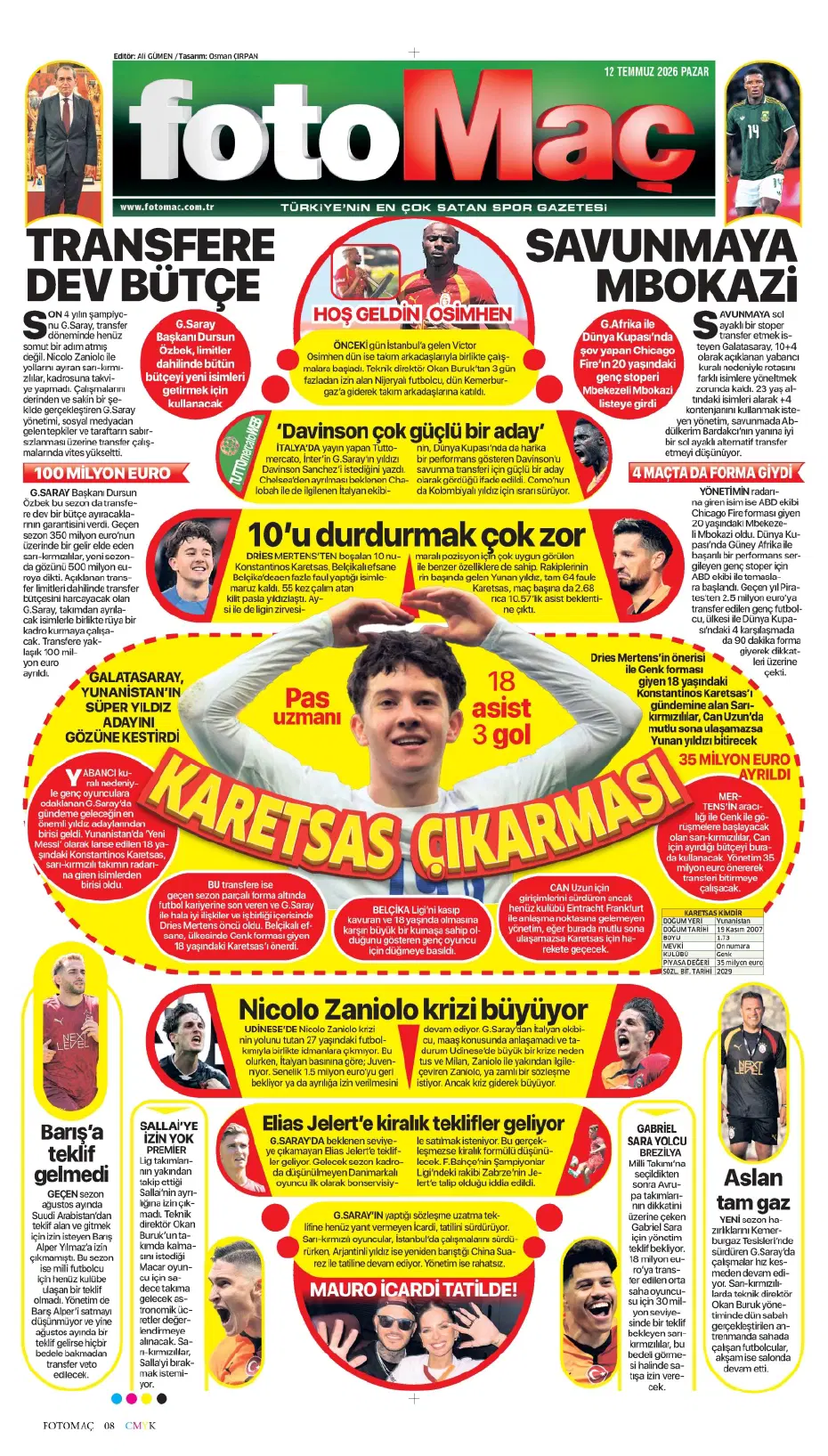 Galatasaray'a 50 milyon euroluk yıldız! İlk görüşme gerçekleşti | Sporun manşetleri - 20