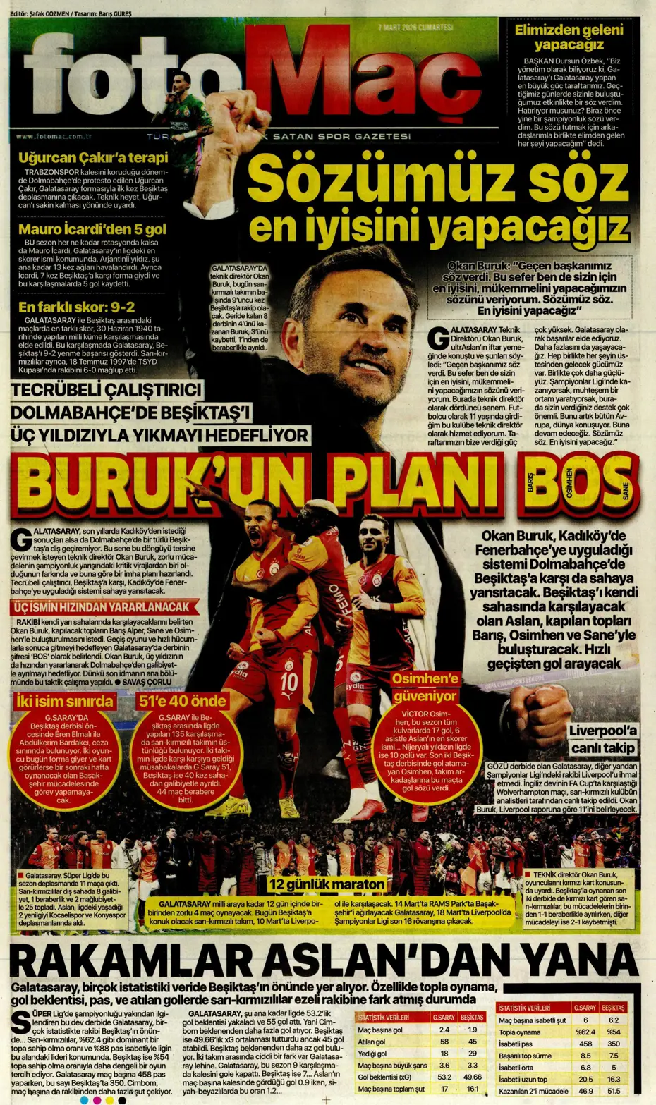 "Tedesco'ya Alman ve İtalyan markajı" | Sporun manşetleri - 25