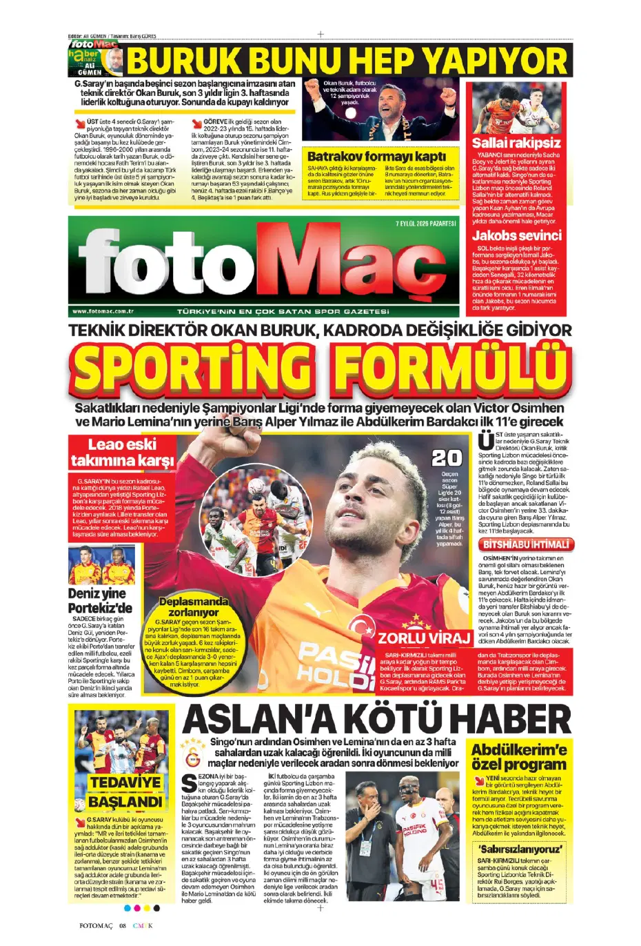 "İsmail Kartal'ın kader virajı" | Sporun manşetleri - 23