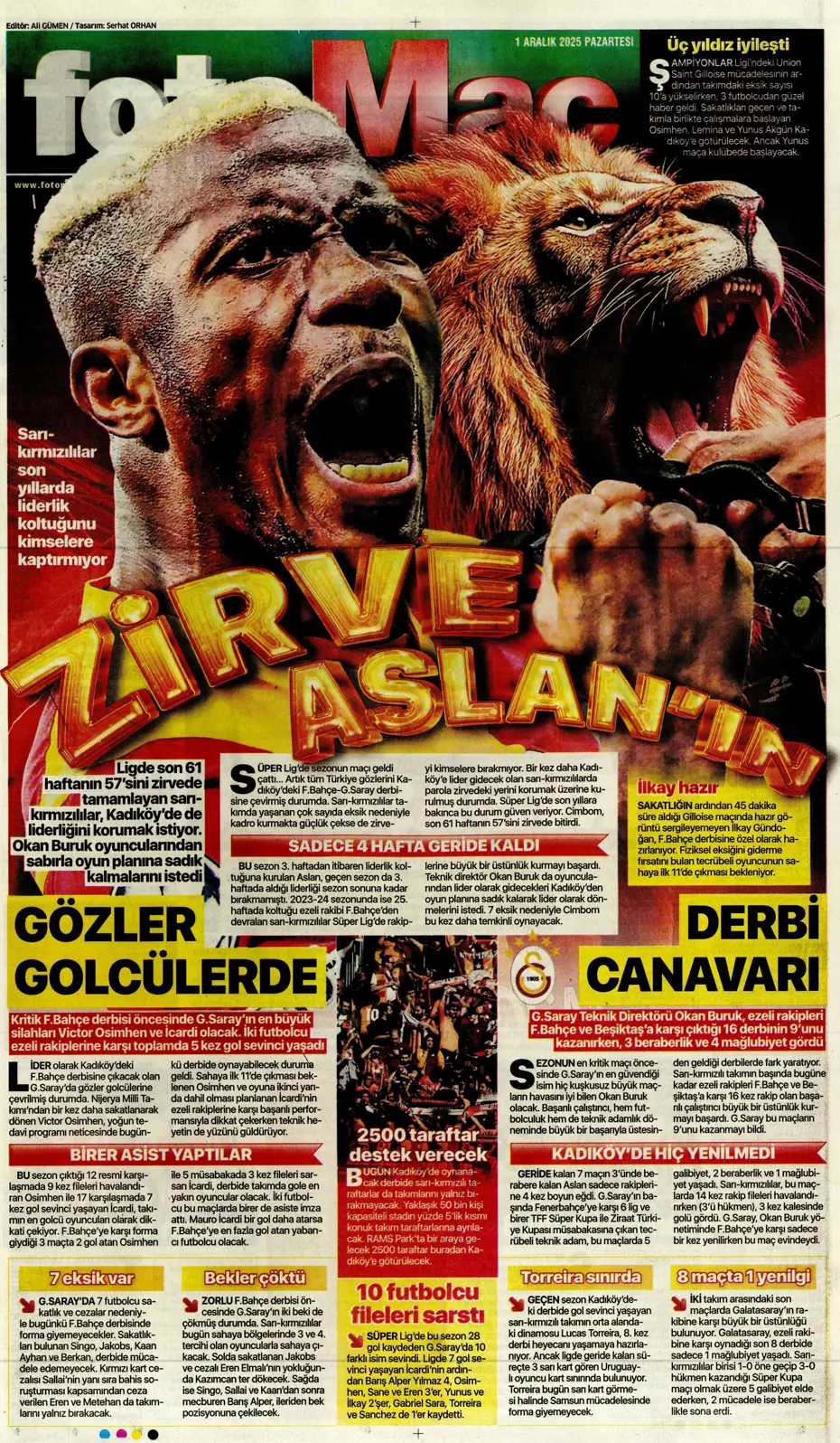 "Kadıköy'de 30 milyarlık dev buluşma" | Sporun manşetleri - 22