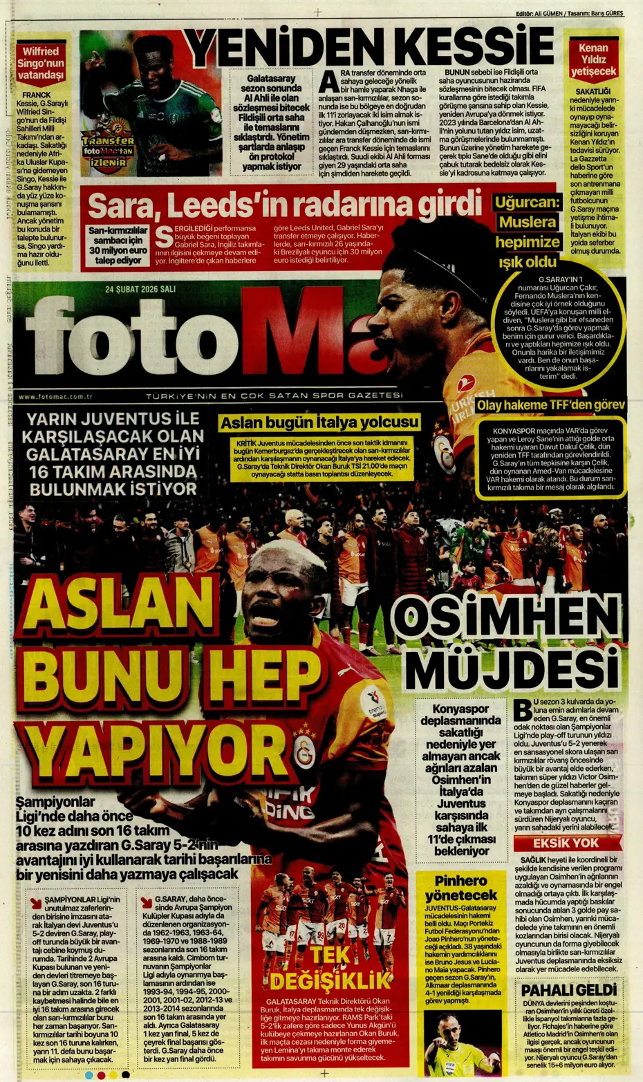 "Okan Buruk'tan bomba karar: Artık Osimhen'siz kalmayacak" | Sporun manşetleri - 19