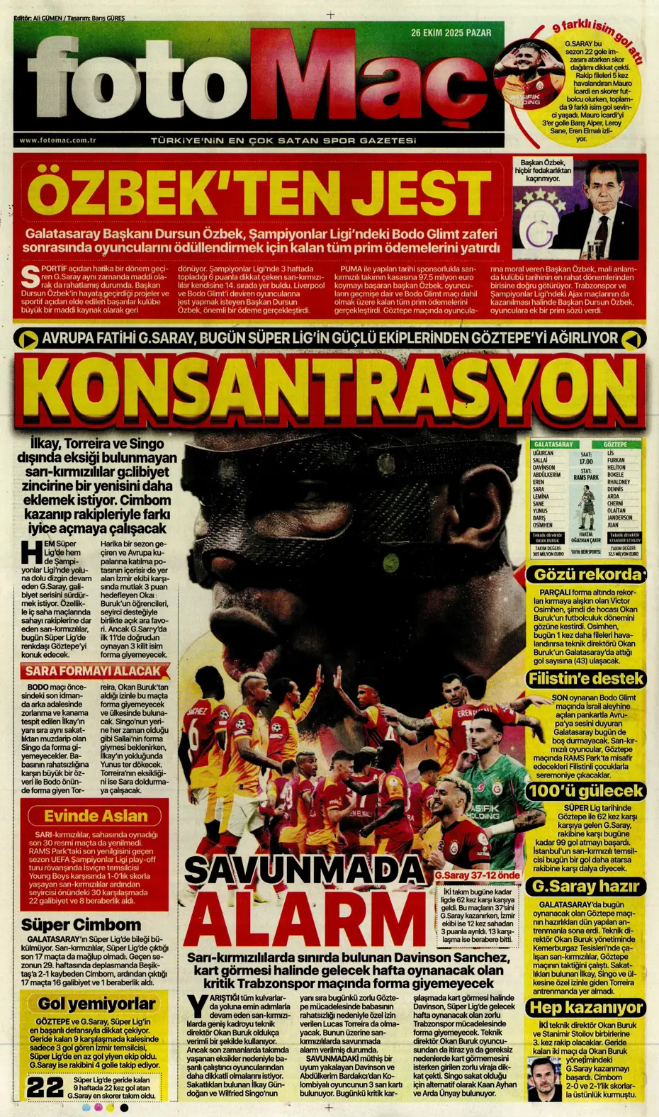 "Fenerbahçe'ye gol makinesi Sörloth" | Sporun manşetleri - 19 "Fenerbahçe'ye gol makinesi Sörloth" | Sporun manşetleri - 19