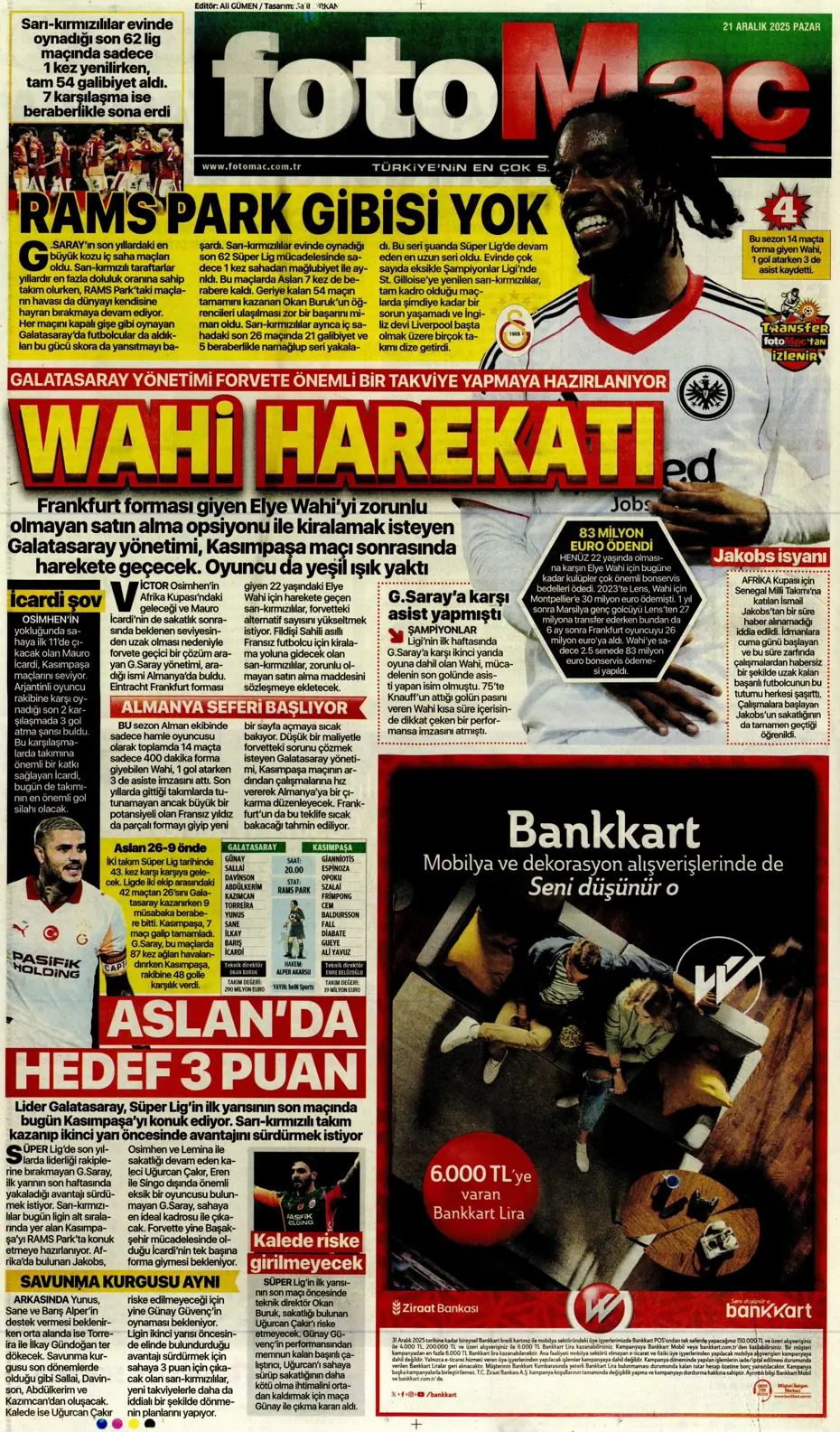 "Transferde Yusuf Sarı bombası" | Sporun manşetleri - 28