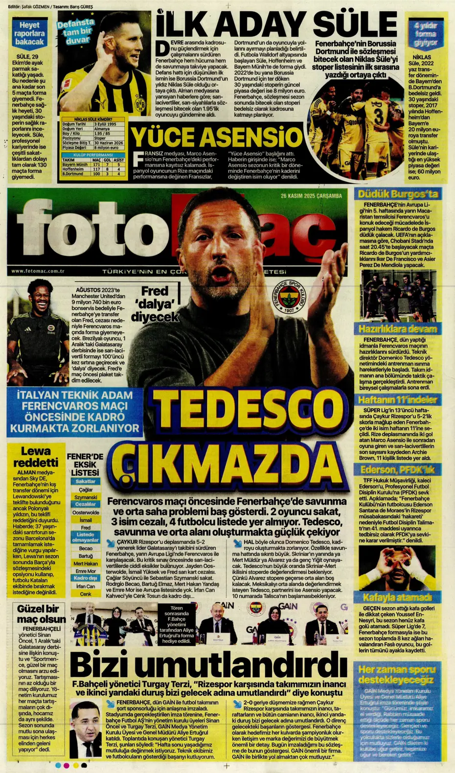 "Galatasaray Şampiyonlar Ligi'nde sakata geldi" | Sporun manşetleri - 21