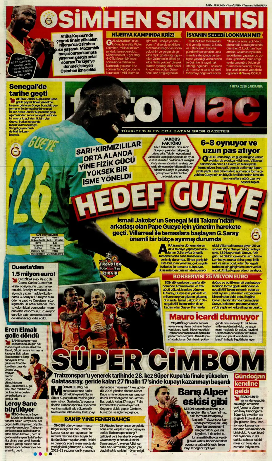 "İrfan Can Kahveci bugün resmi imzayı atacak" | Sporun manşetleri - 11