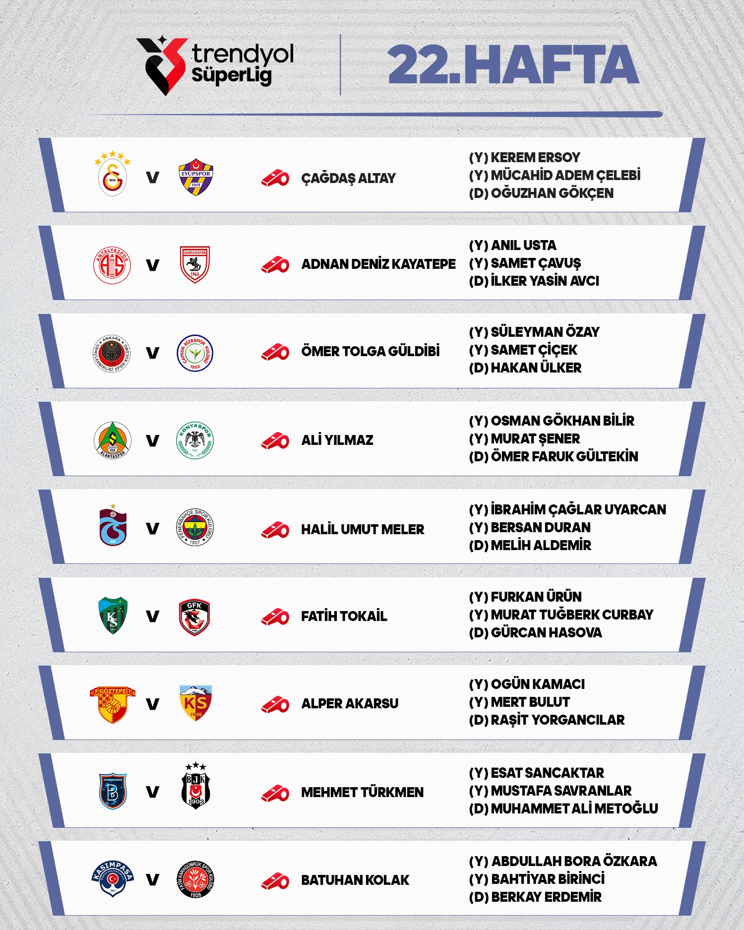 Trabzonspor-Fenerbahçe maçının hakemi belli oldu - 3