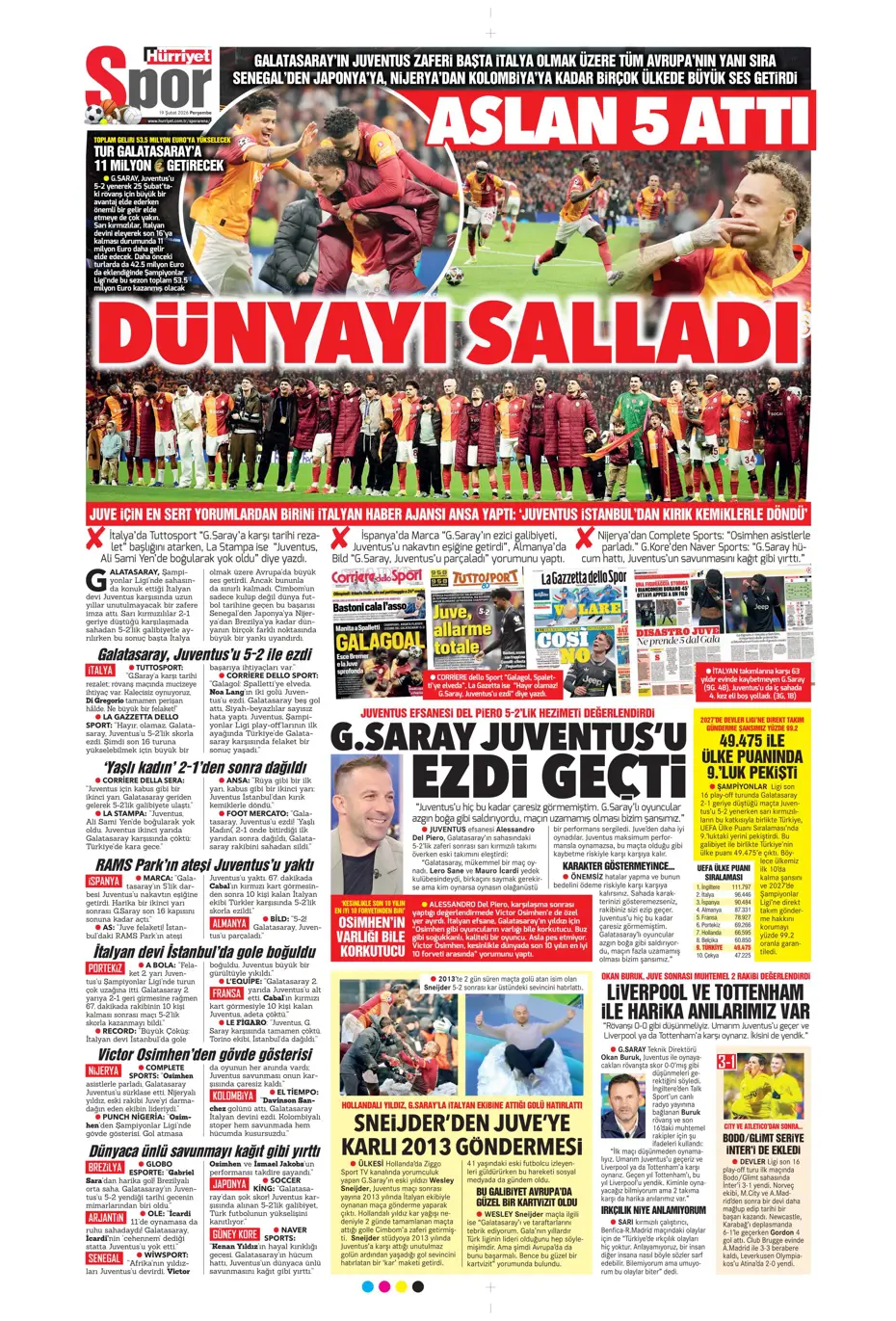 "Napoli'den Galatasaray'a Noa Lang için görülmemiş jest" | Sporun manşetleri - 11