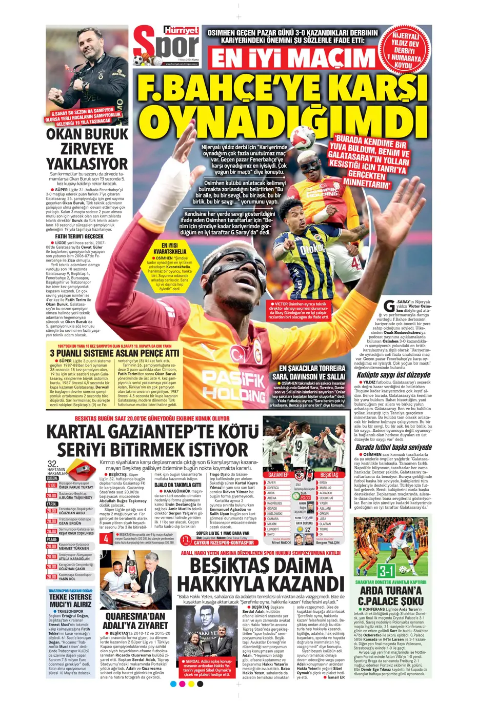 Fenerbahçe'den Salah bombası: Görüşme yapıldı | Sporun manşetleri - 23 Fenerbahçe'den Salah bombası: Görüşme yapıldı | Sporun manşetleri - 23