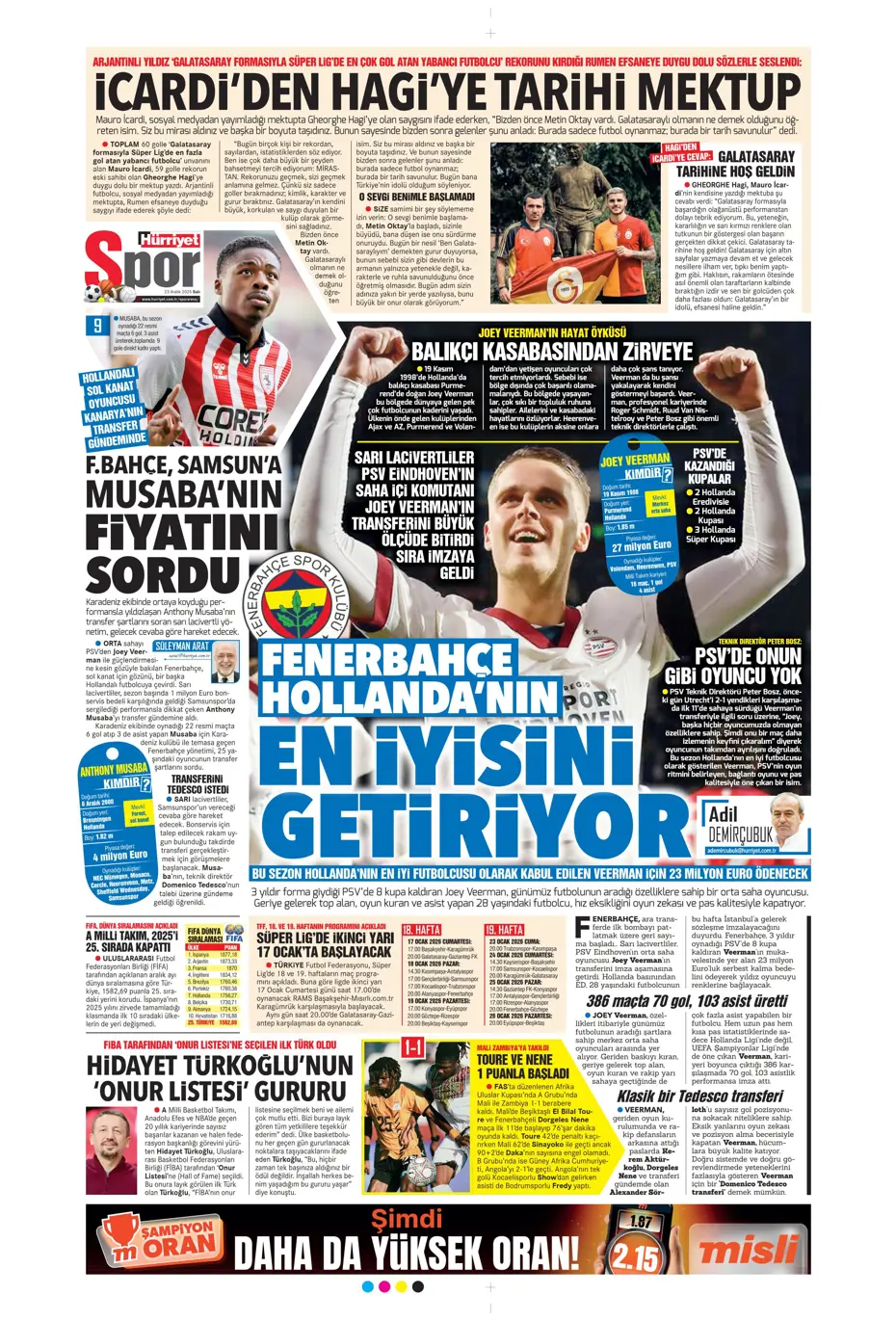 "Fenerbahçe'den Talisca'yla ilgili son karar çıktı" | Sporun manşetleri - 18 "Fenerbahçe'den Talisca'yla ilgili son karar çıktı" | Sporun manşetleri - 18