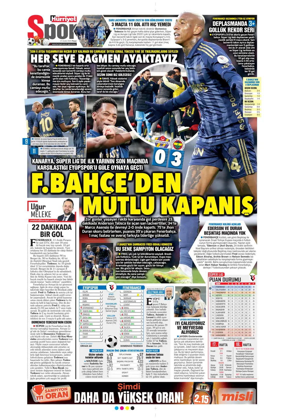 "Transferde Yusuf Sarı bombası" | Sporun manşetleri - 29