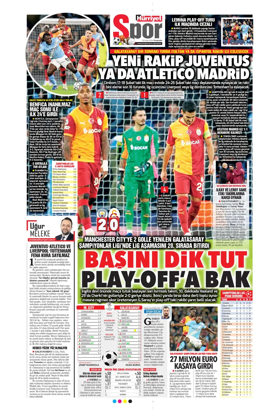 "Galatasaray'dan Şampiyonlar Ligi maçı sonrası transfer: İş bitirildi" | Sporun manşetleri - 23 "Galatasaray'dan Şampiyonlar Ligi maçı sonrası transfer: İş bitirildi" | Sporun manşetleri - 23