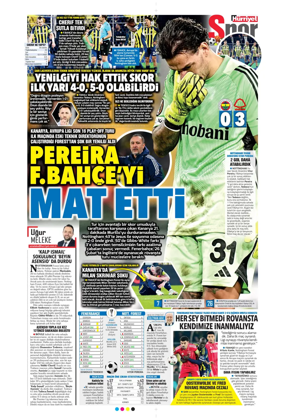 "Vitor Pereira Fenerbahçe'yi mat etti" | Sporun manşetleri - 29