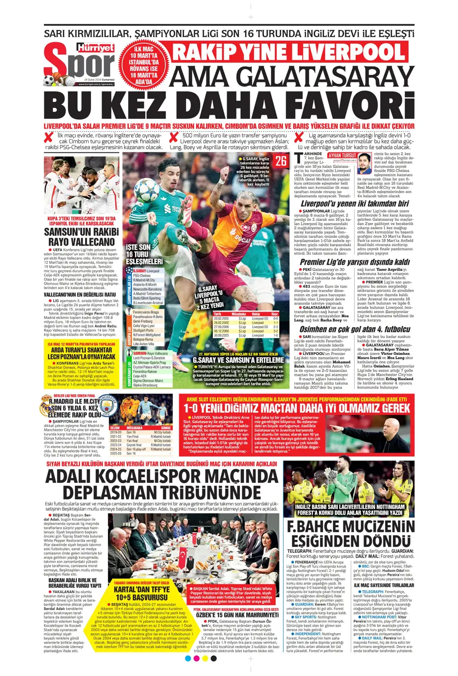 "İsmail Yüksek'e İngiliz takibi" | Sporun manşetleri - 8