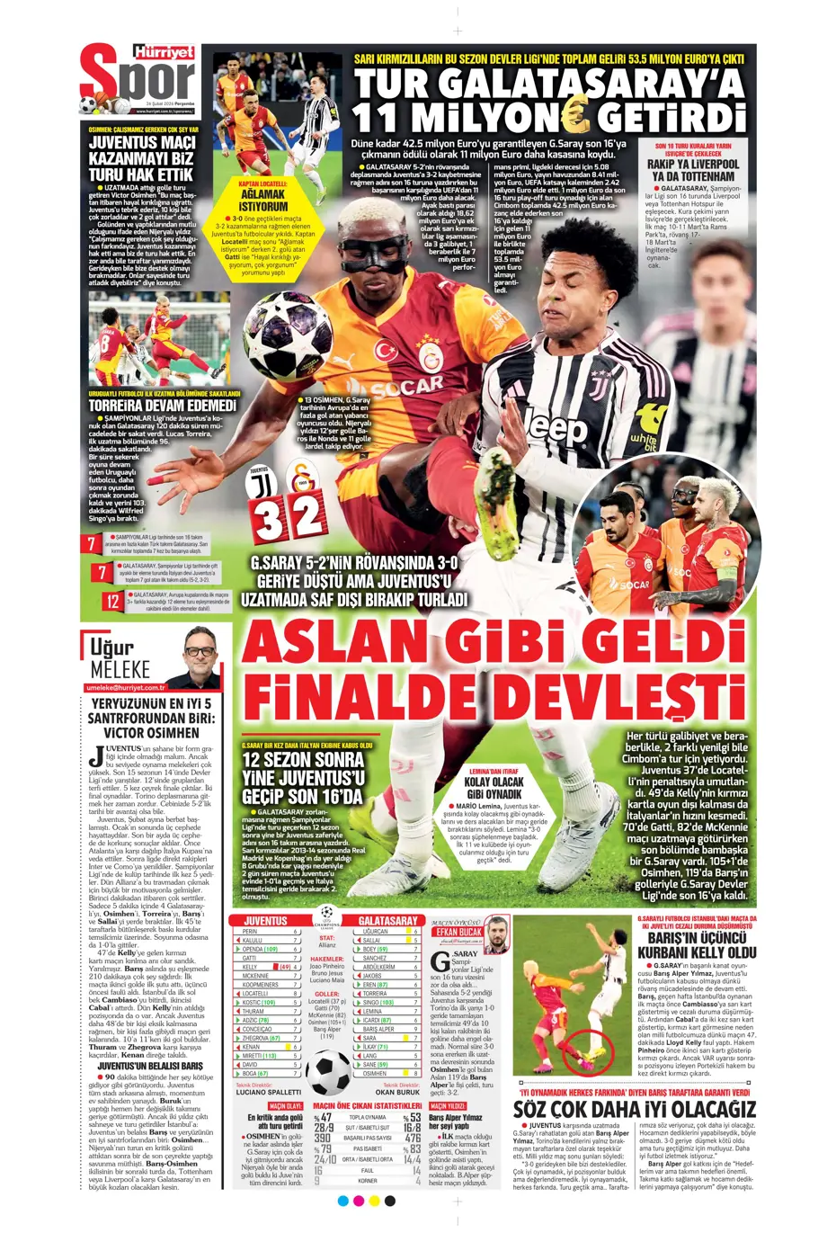 "Galatasaray kabustan zafer çıkardı" | Sporun manşetleri - 28