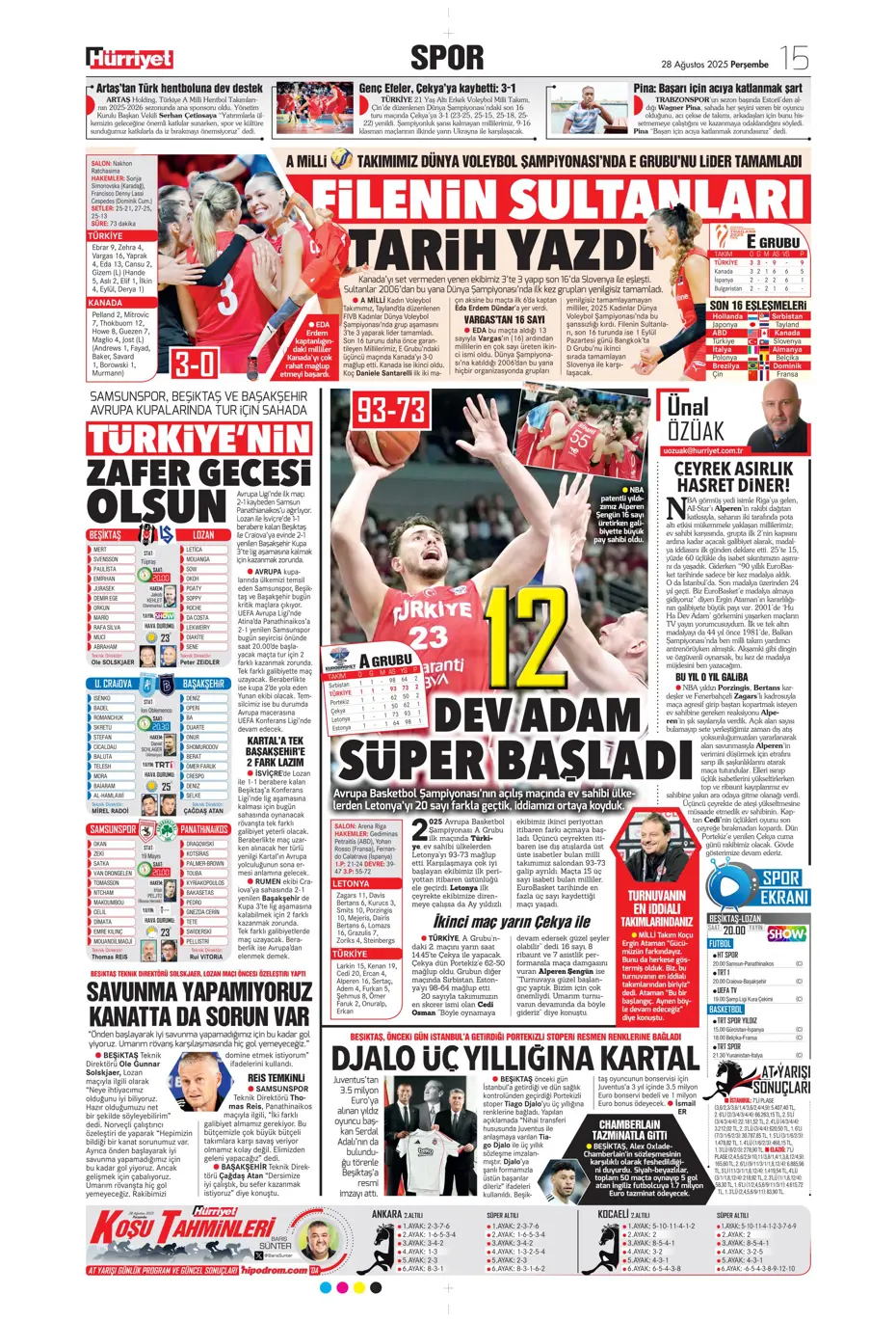 "Kerem Fenerbahçe'yi de Mourinho'yu da bitirdi" | Sporun manşetleri - 19