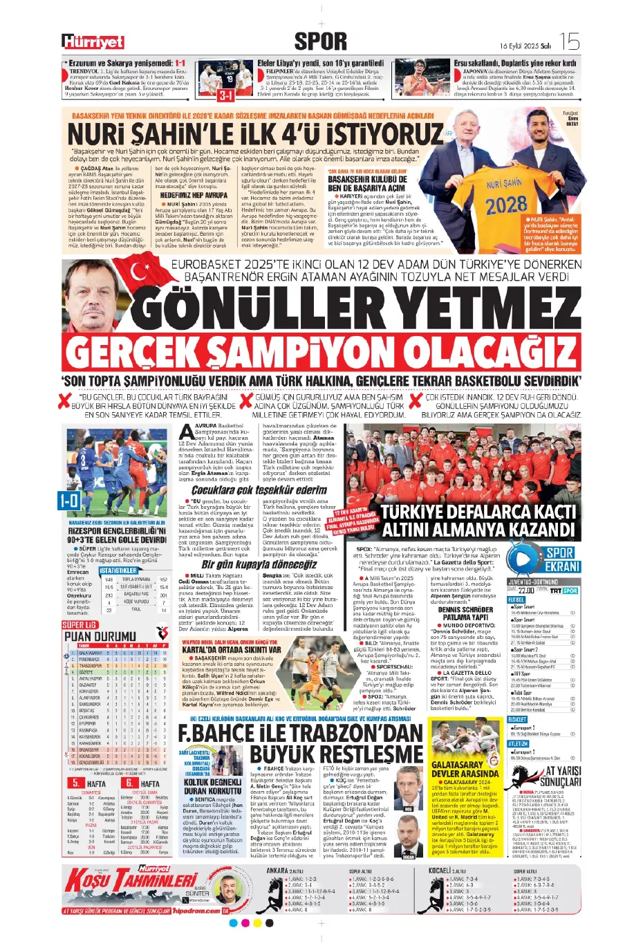 "Fenerbahçe'den David Alaba bombası" | Sporun manşetleri - 12