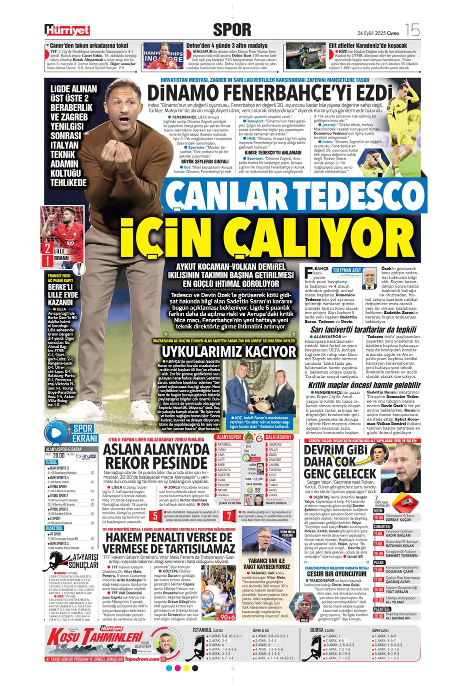 "Volkan Demirel'den Fenerbahçe'ye cevap" | Sporun manşetleri - 17