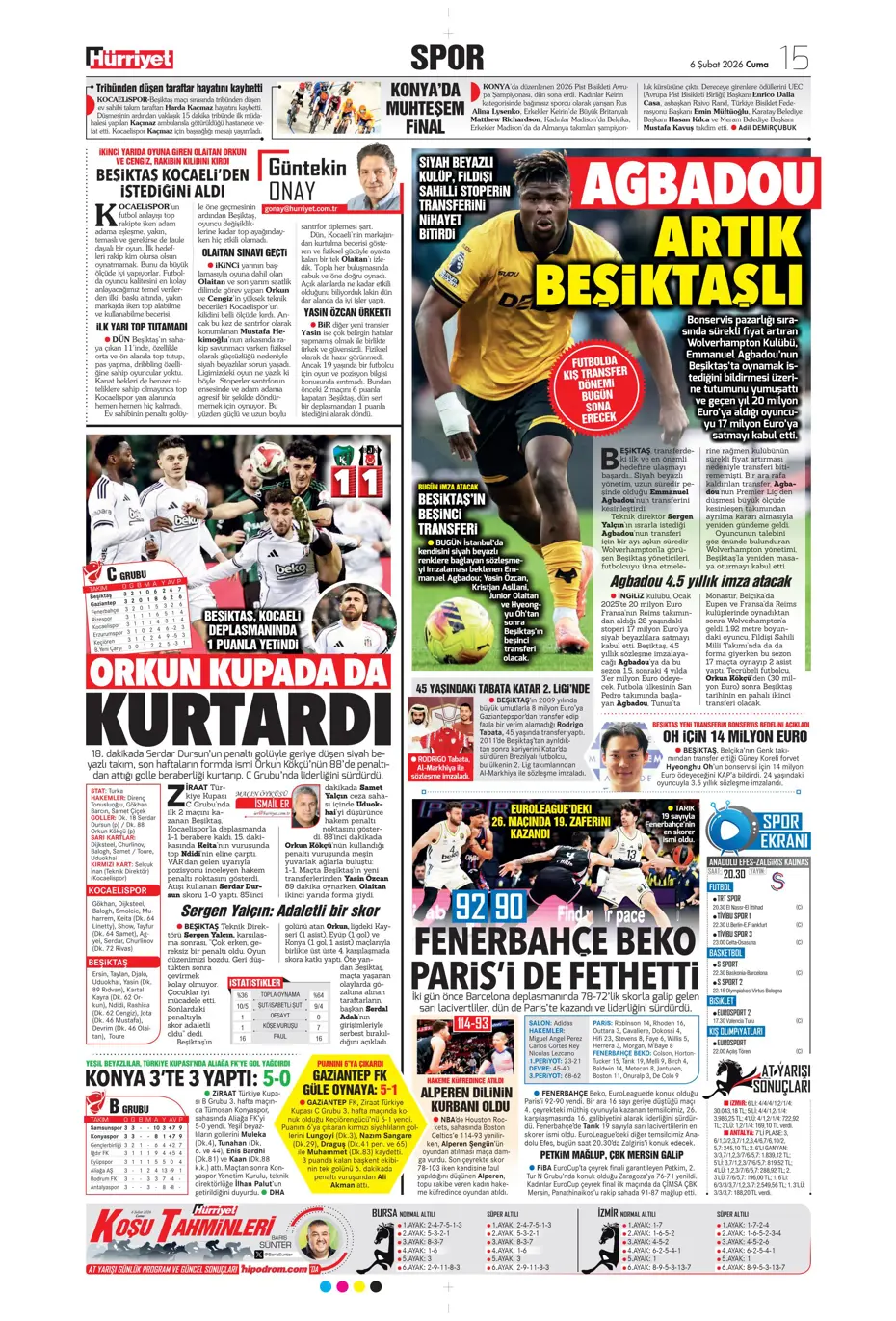 "Transferin son günü Aral Şimşir bombası" | Sporun manşetleri - 17 "Transferin son günü Aral Şimşir bombası" | Sporun manşetleri - 17