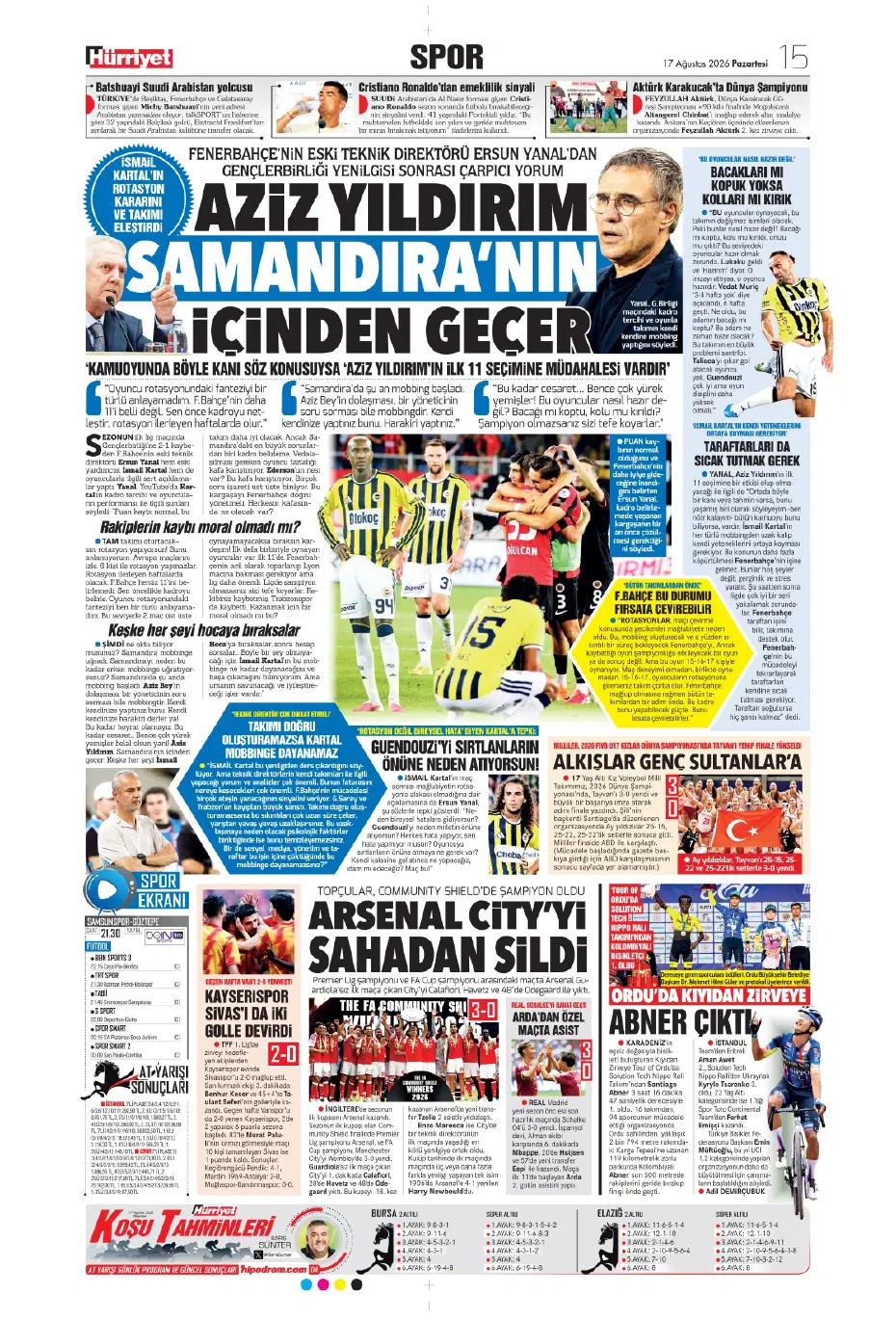 Fenerbahçe'de 2. kaptan Hakan Çalhanoğlu | Sporun manşetleri - 5 Fenerbahçe'de 2. kaptan Hakan Çalhanoğlu | Sporun manşetleri - 5
