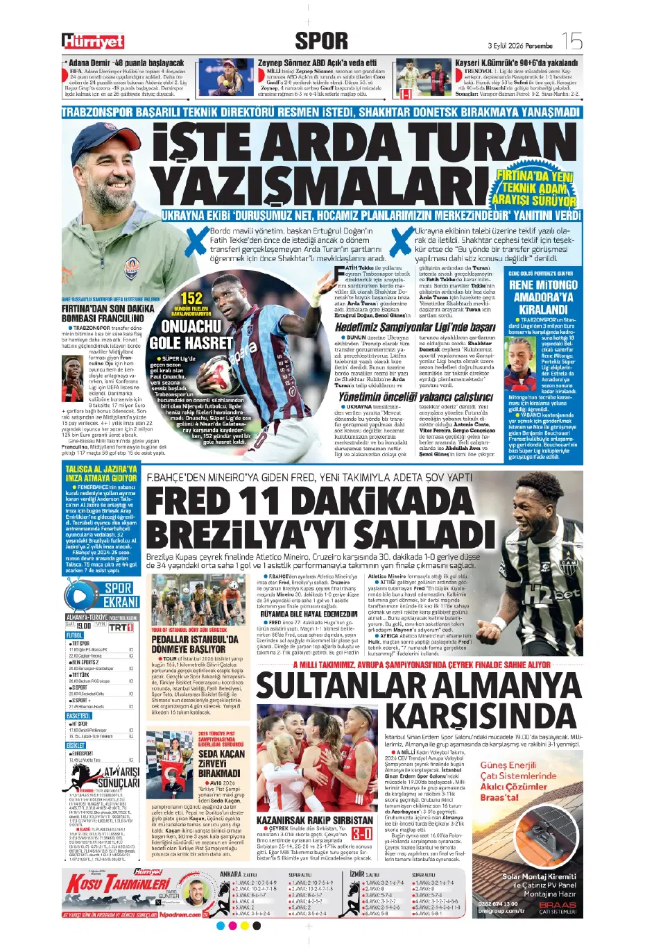 Can Uzun derken 2 isim daha! Fenerbahçe'den son gün bombaları | Sporun manşetleri - 6 Can Uzun derken 2 isim daha! Fenerbahçe'den son gün bombaları | Sporun manşetleri - 6