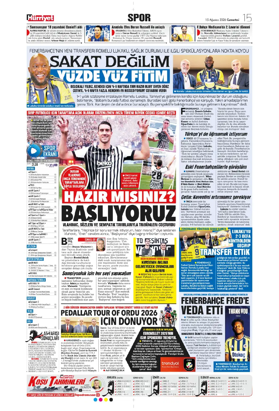 "Darwin Nunez geliyor" | Sporun manşetleri - 13 "Darwin Nunez geliyor" | Sporun manşetleri - 13