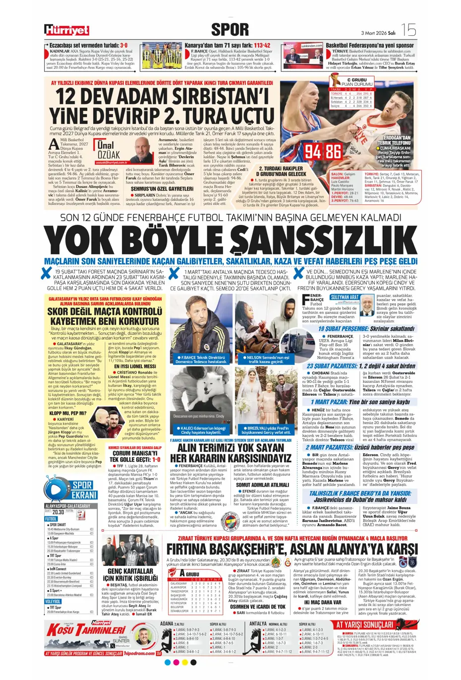 "Eyvah! Skriniar'da Fenerbahçelileri endişelendiren gelişme" | Sporun manşetleri - 19