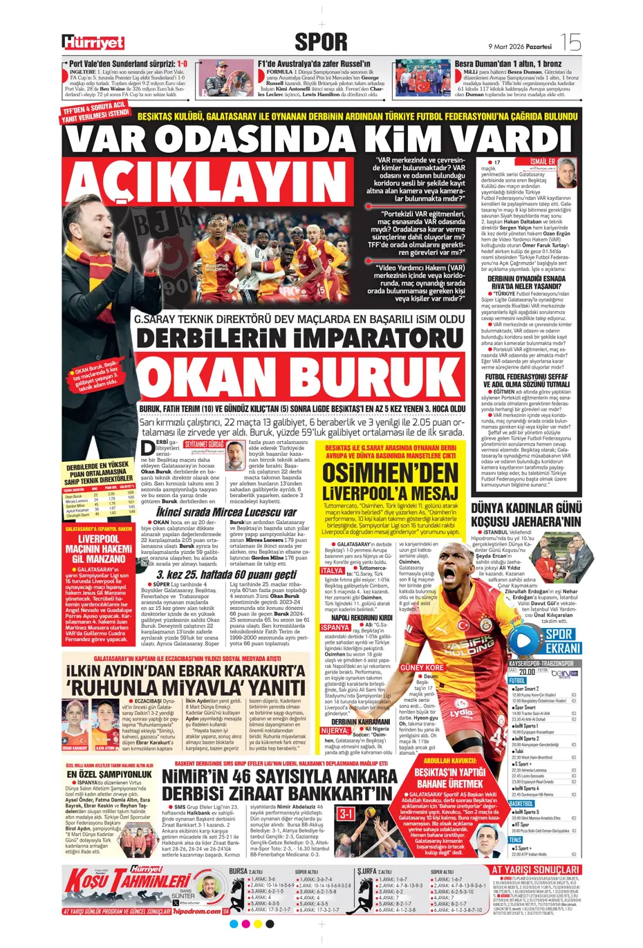 "Eller yukarı! Ben Cherif" | Sporun manşetleri - 17