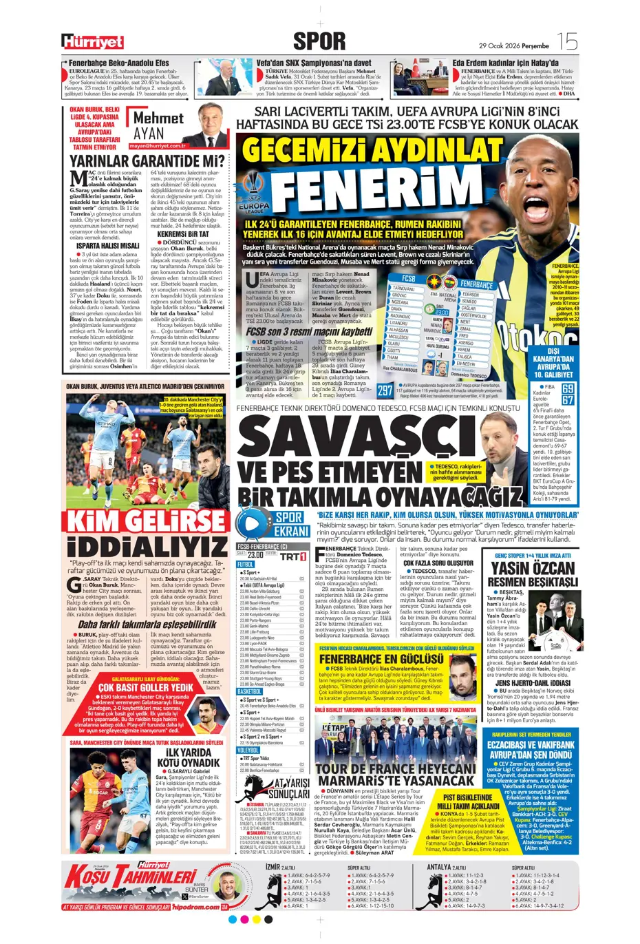 "Galatasaray'dan Şampiyonlar Ligi maçı sonrası transfer: İş bitirildi" | Sporun manşetleri - 14 "Galatasaray'dan Şampiyonlar Ligi maçı sonrası transfer: İş bitirildi" | Sporun manşetleri - 14