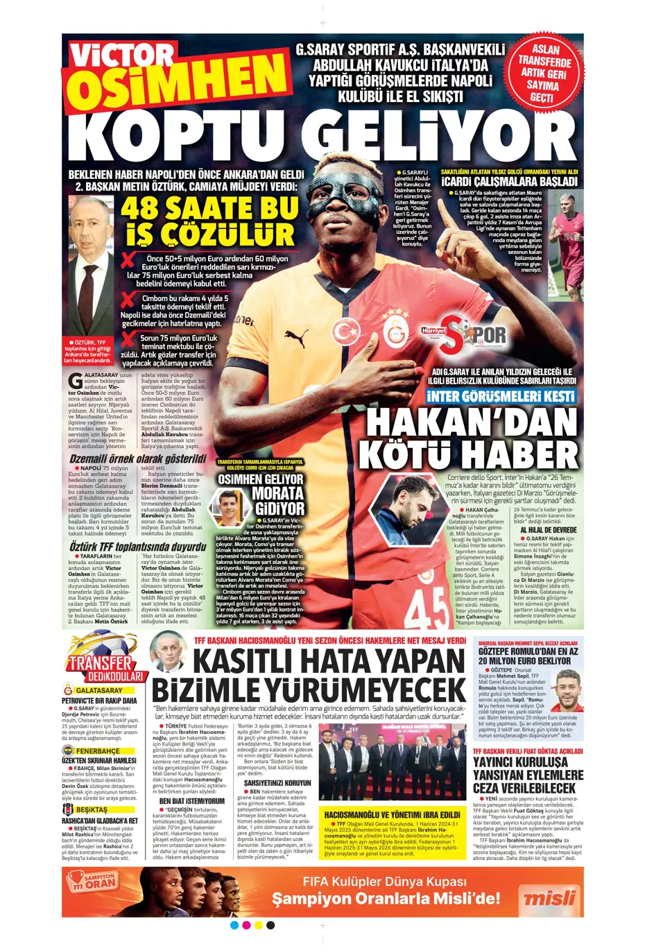 "Fenerbahçe'den Kerem Aktürkoğlu bombası" | Sporun manşetleri - 17