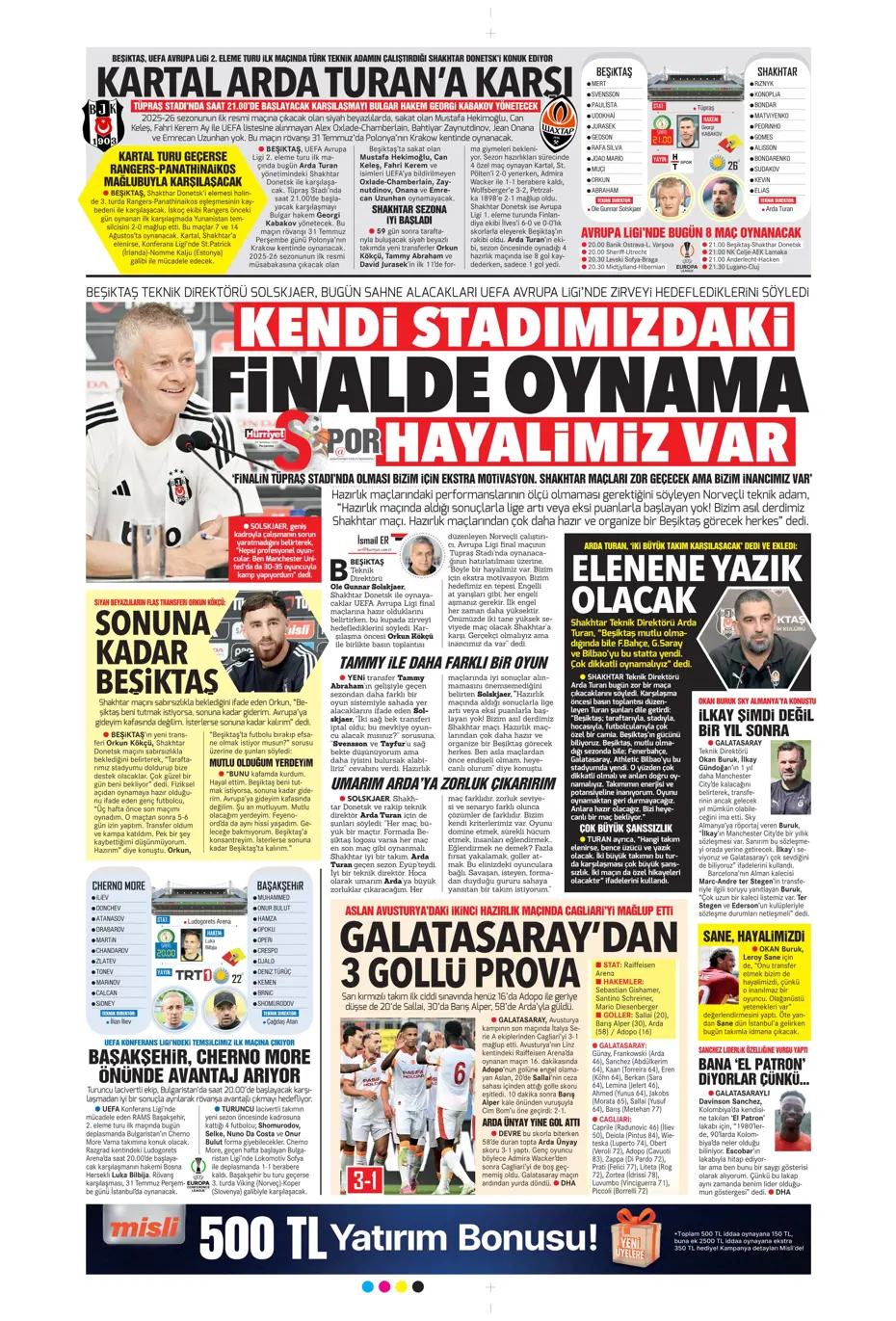 "Enzo Millot Aslan oluyor" | Sporun manşetleri - 25