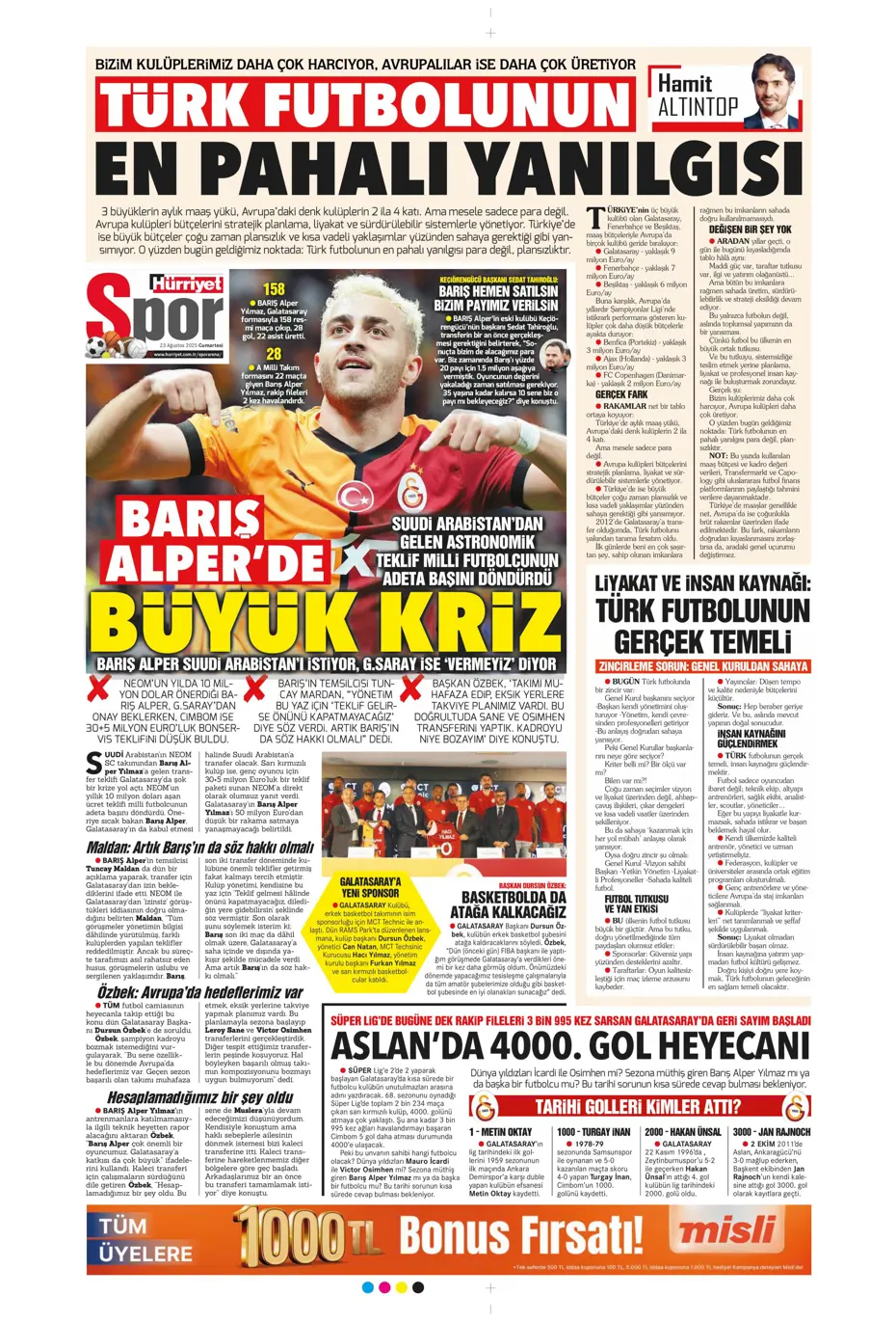 "Beşiktaş'ın hastası Keito Nakamura" | Sporun manşetleri - 22
