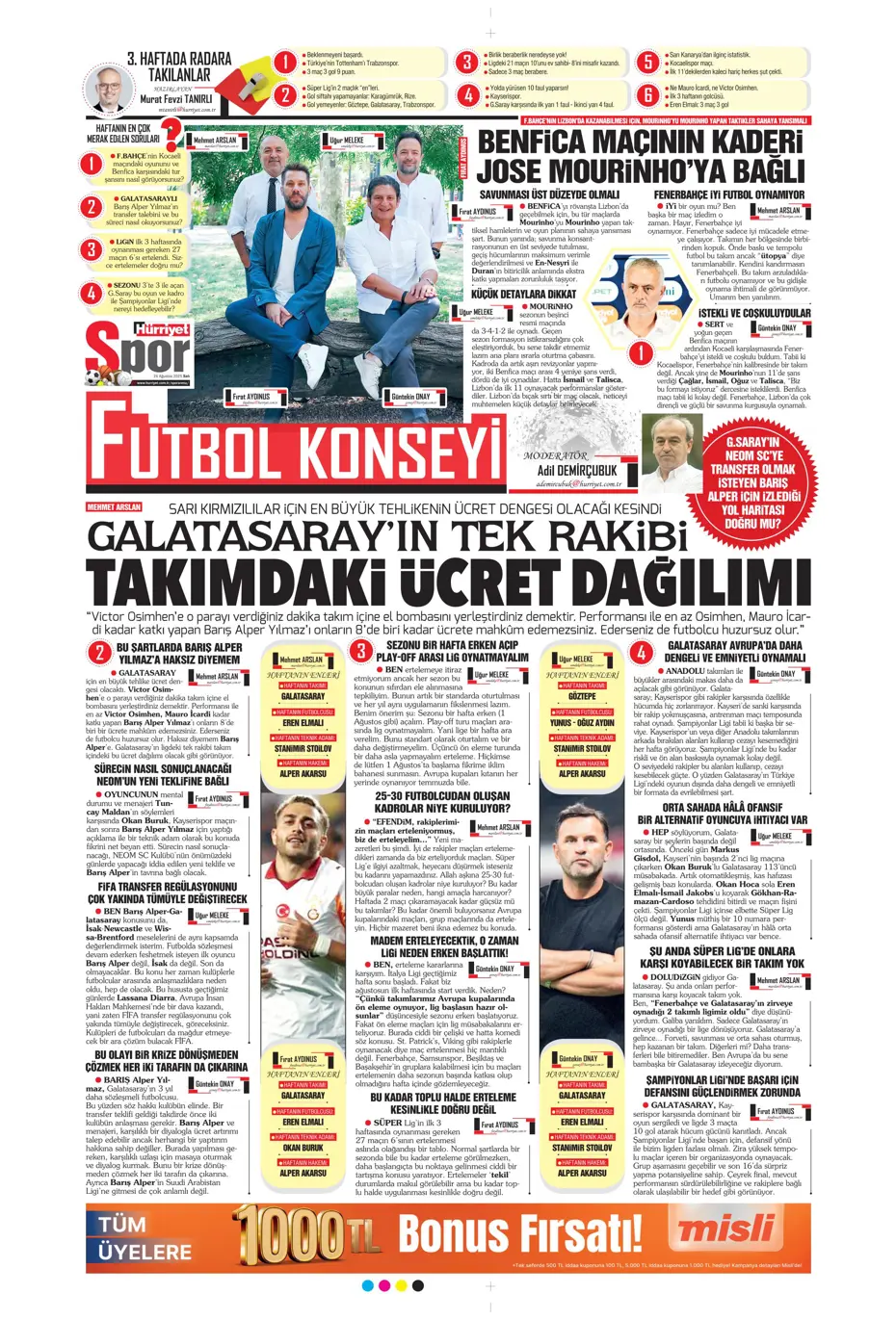 "Fenerbahçe, Zinchenko'yu bitiriyor" | Sporun manşetleri - 20