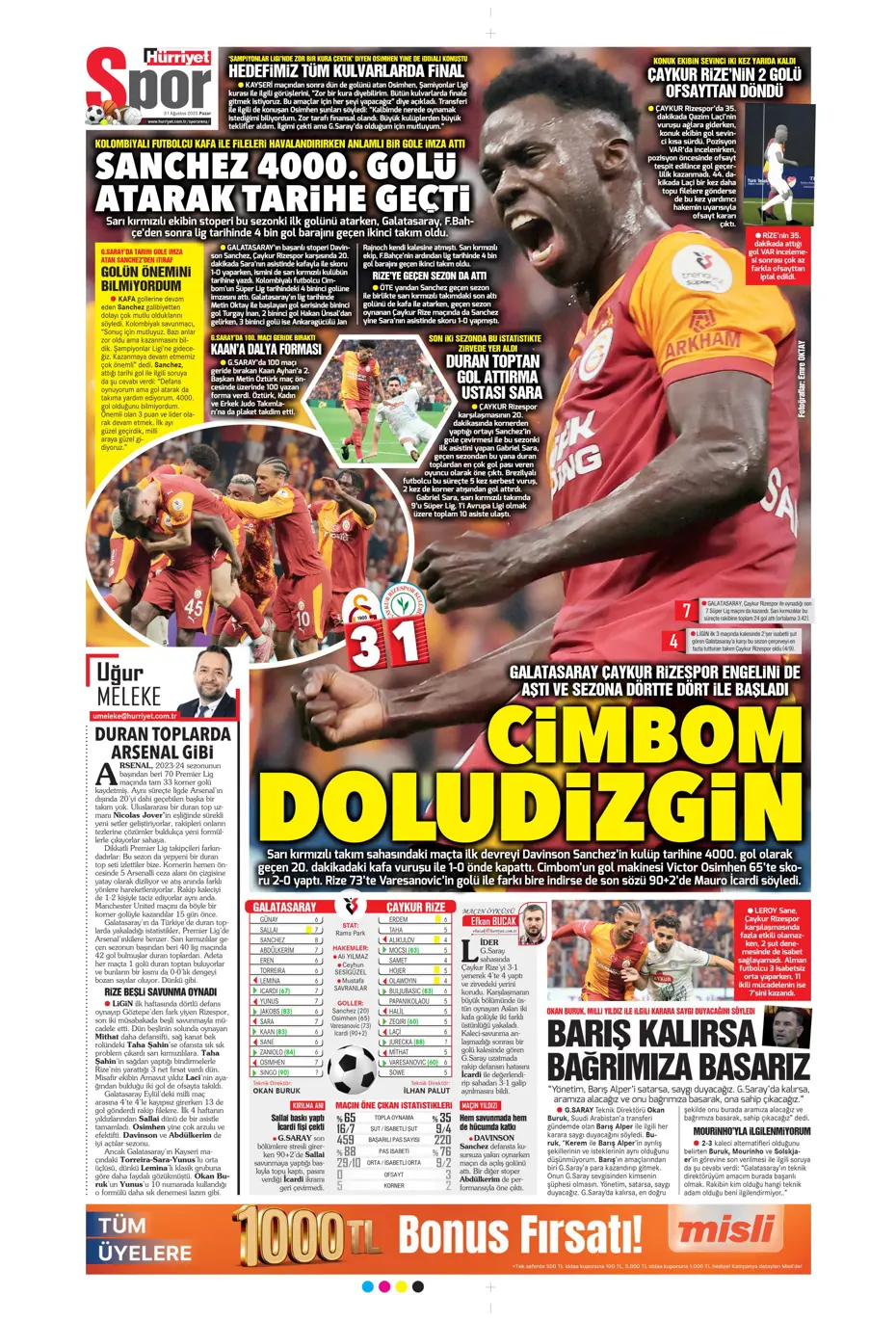 "Roger Schmidt'ten Fenerbahçe kararı" | Sporun manşetleri - 23
