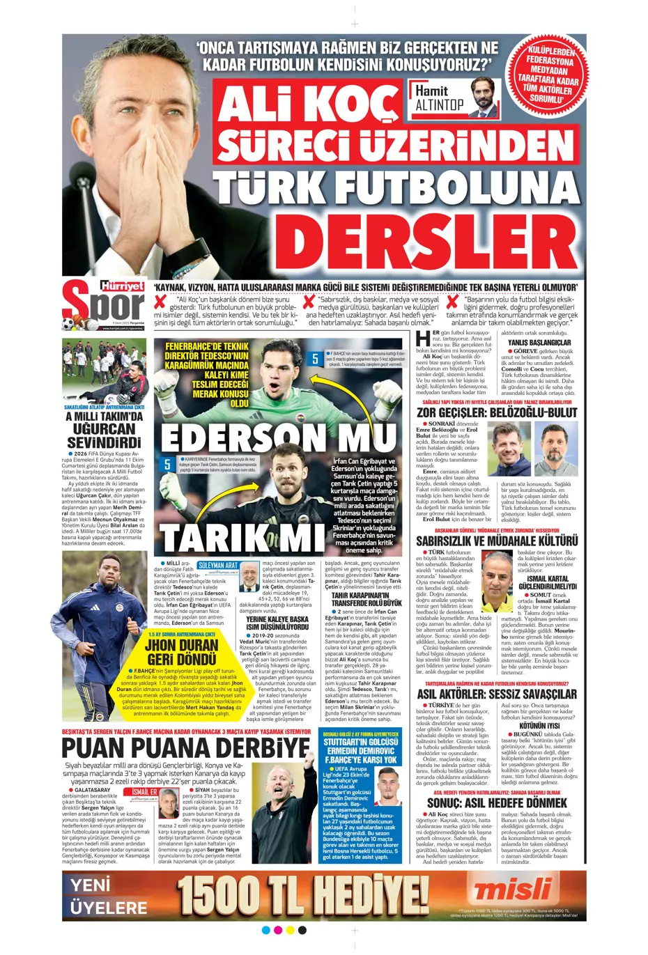 "Fenerbahçe, Tedesco'yla ilgili kararını verdi" | Sporun manşetleri - 18