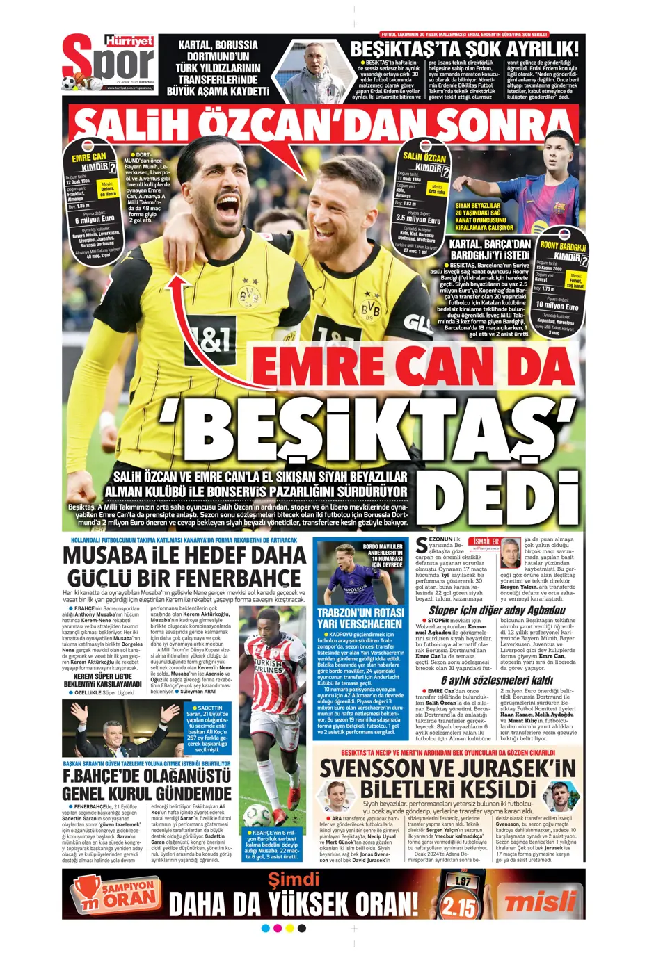 "Fenerbahçe'nin büyük umutlarla transfer ettiği isim Galatasaray'a" | Sporun manşetleri - 31