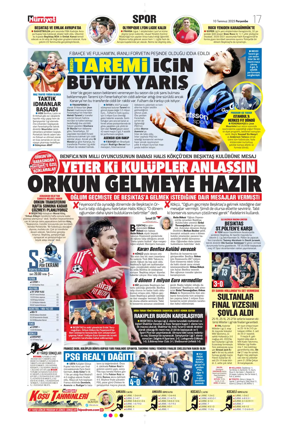 "Fenerbahçe'den Kerem Aktürkoğlu bombası" | Sporun manşetleri - 16